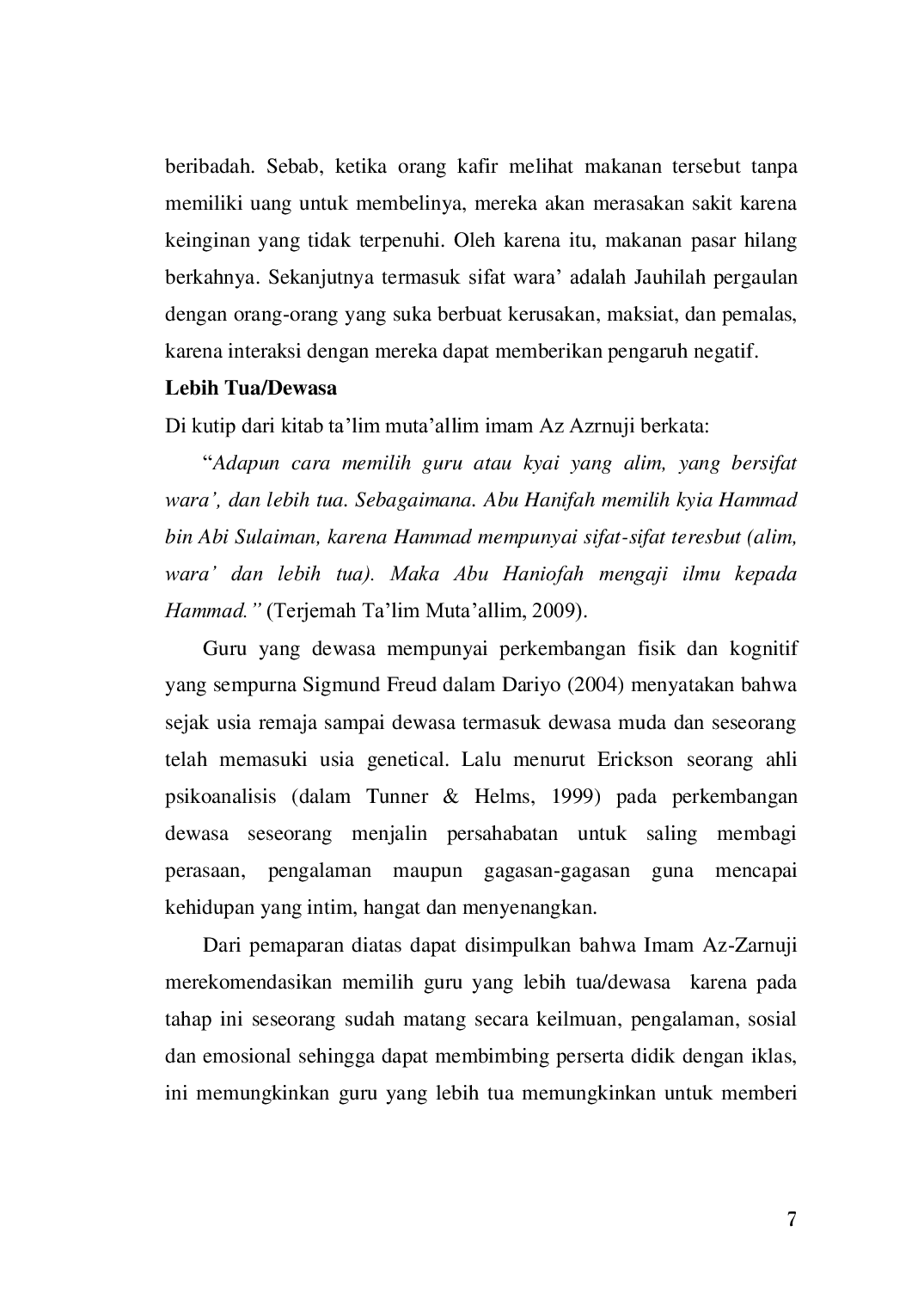 JURIS Kriteria Guru Ideal Perspektif kitab Ta lim Muta allim karya Imam Az Zarnuji dan Relevansinya dengan Pembelajaran Abad 21