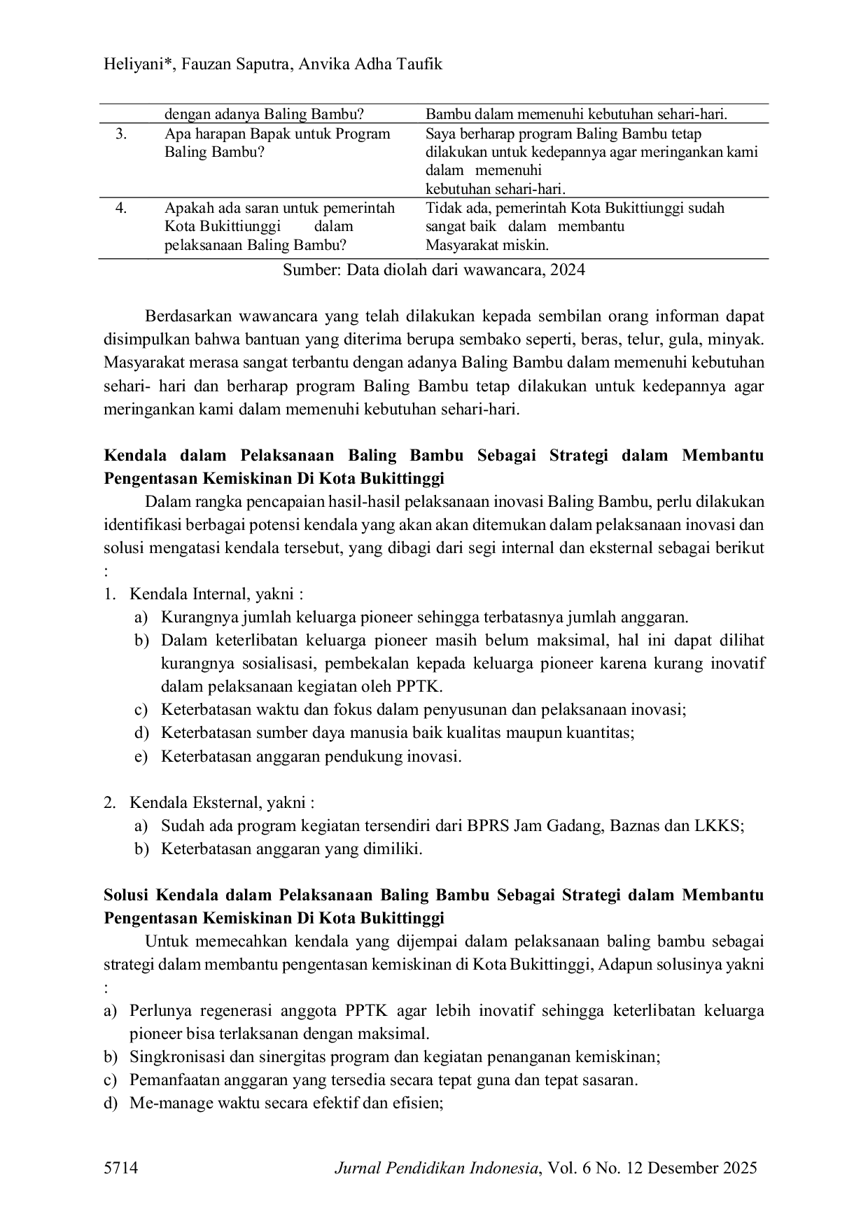 JURIS Implementasi Inovasi Baling Bambu Sebagai Strategi dalam Membantu Pengentasan Kemiskinan di Kota Bukittinggi