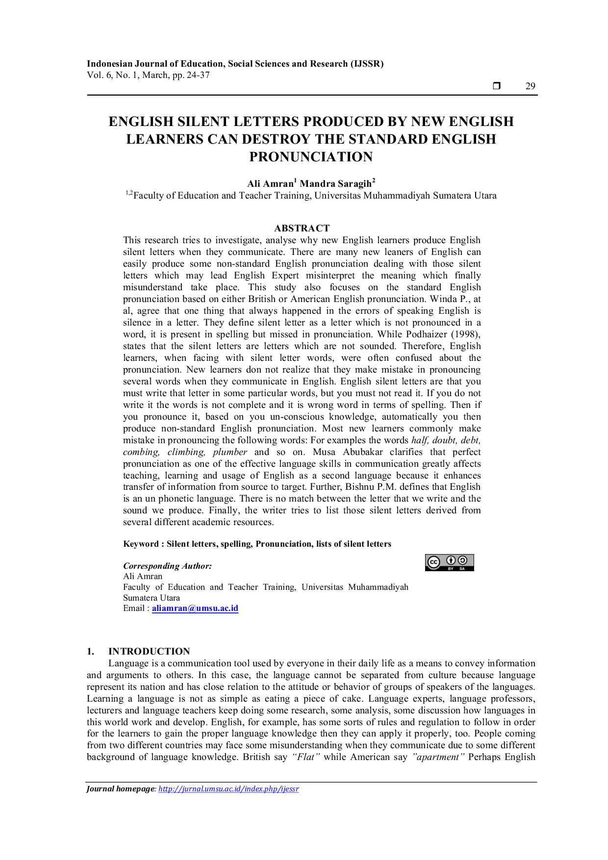 JURIS English Silent Letters Produced By New English Learners Can Destroy The Standard English Pronunciation