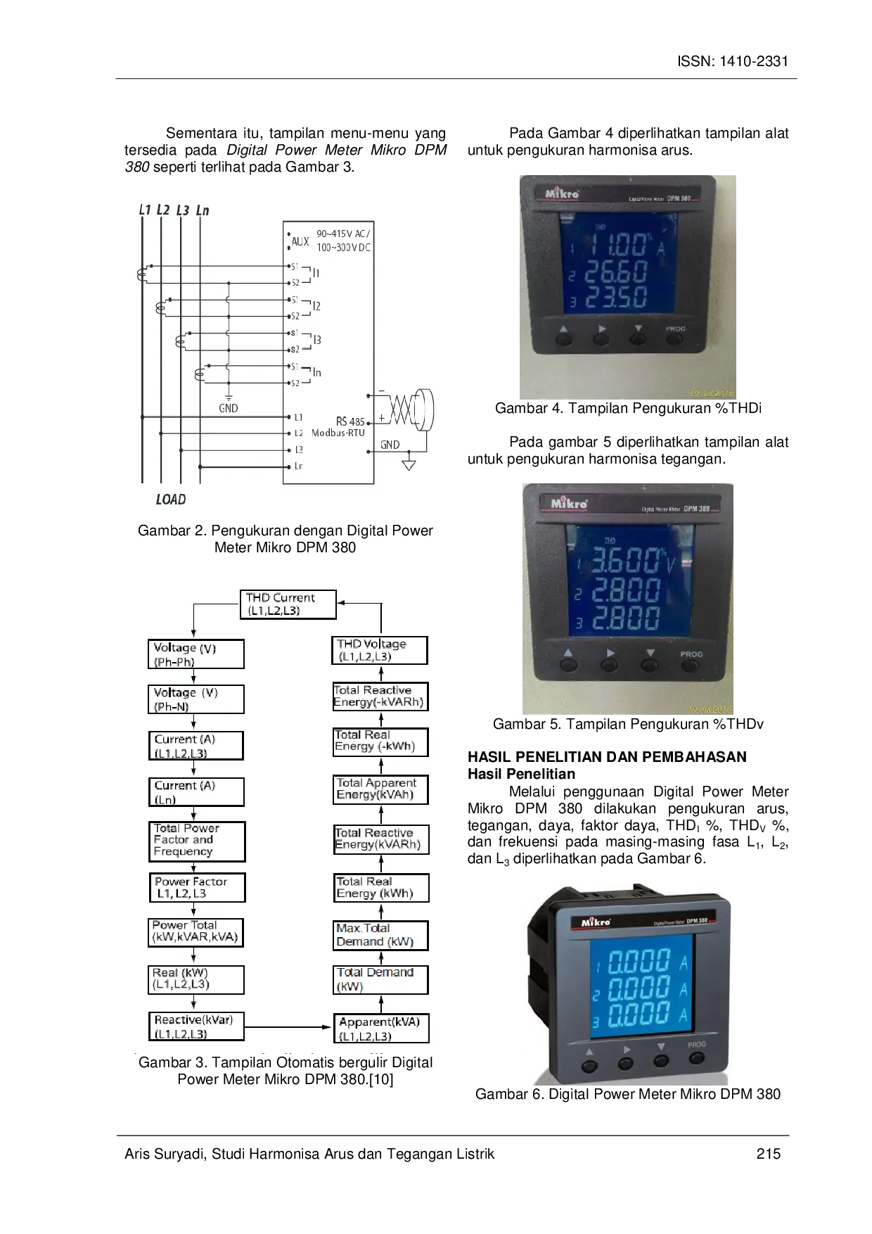 JURIS STUDI HARMONISA ARUS DAN TEGANGAN LISTRIK PADA KAMPUS POLITEKNIK ENJINERING INDORAMA