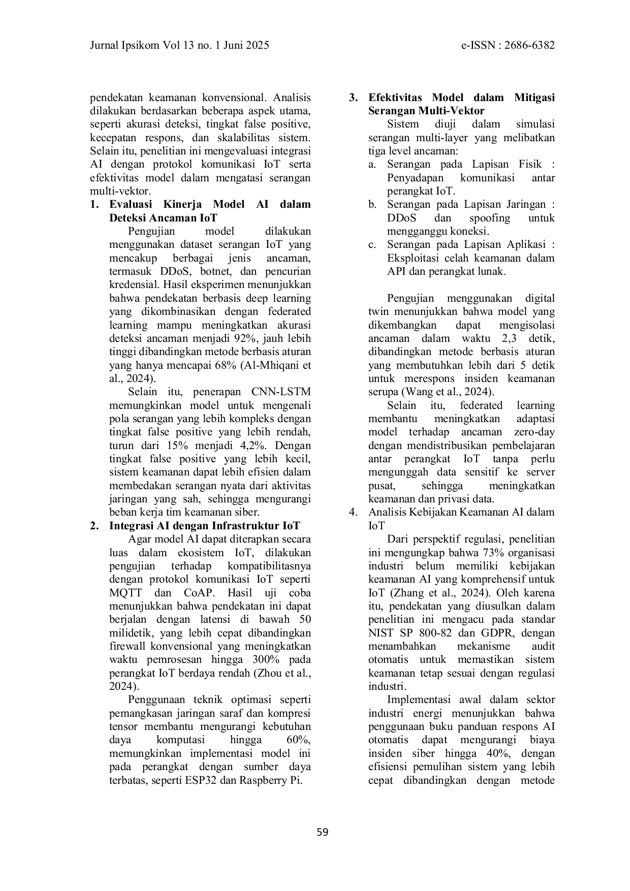 JURIS Keamanan Siber Dalam Era Internet Of Things Tantangan Dan Solusi Teknologi Terkini