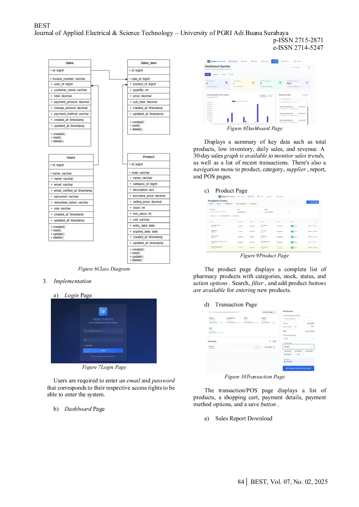 JURIS Design and Construction of Pharmacy Sales Information System