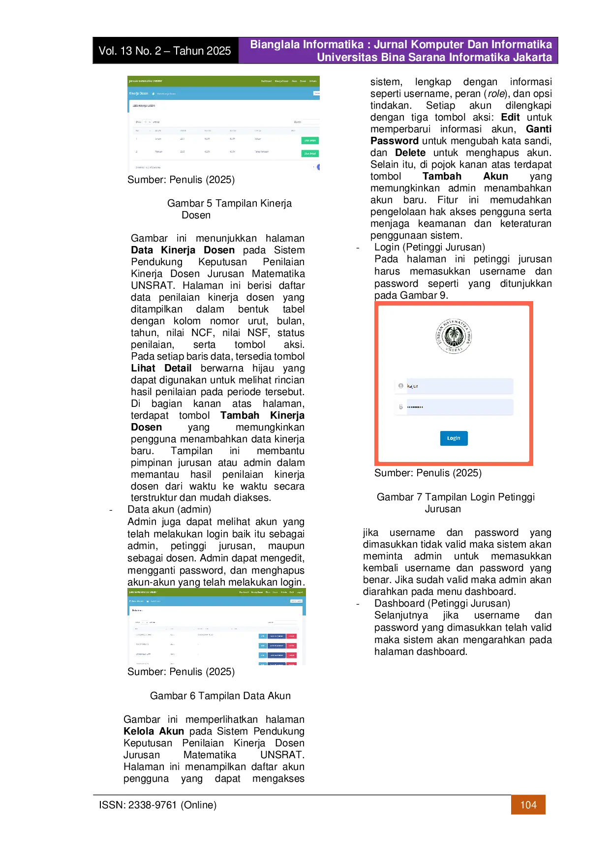 JURIS Penerapan Metode Profile Matching Pada Aplikasi Sistem Pendukung Keputusan Berbasis Website Untuk Penilaian Kinerja Dosen
