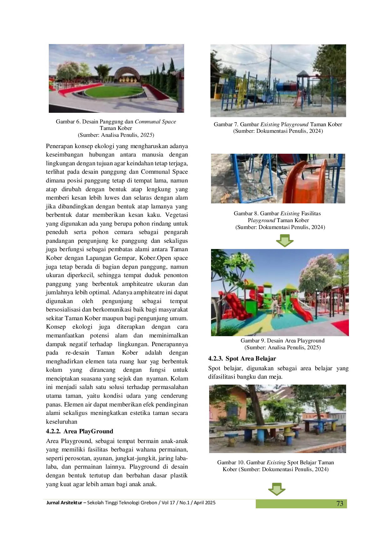 JURIS Penerapan Konsep Ekologi Pada Re Desain Taman Kober Di Purwokerto