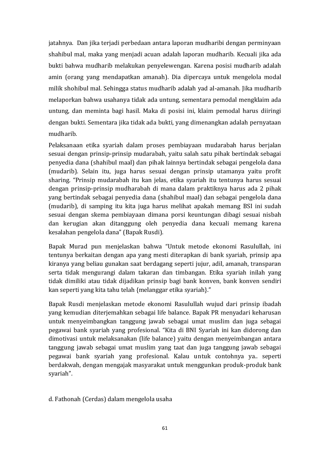 JURIS Penerapan Etika Ekonomi Islam di Bank Syariah Indonesia BSI KCP Samarinda Seberang