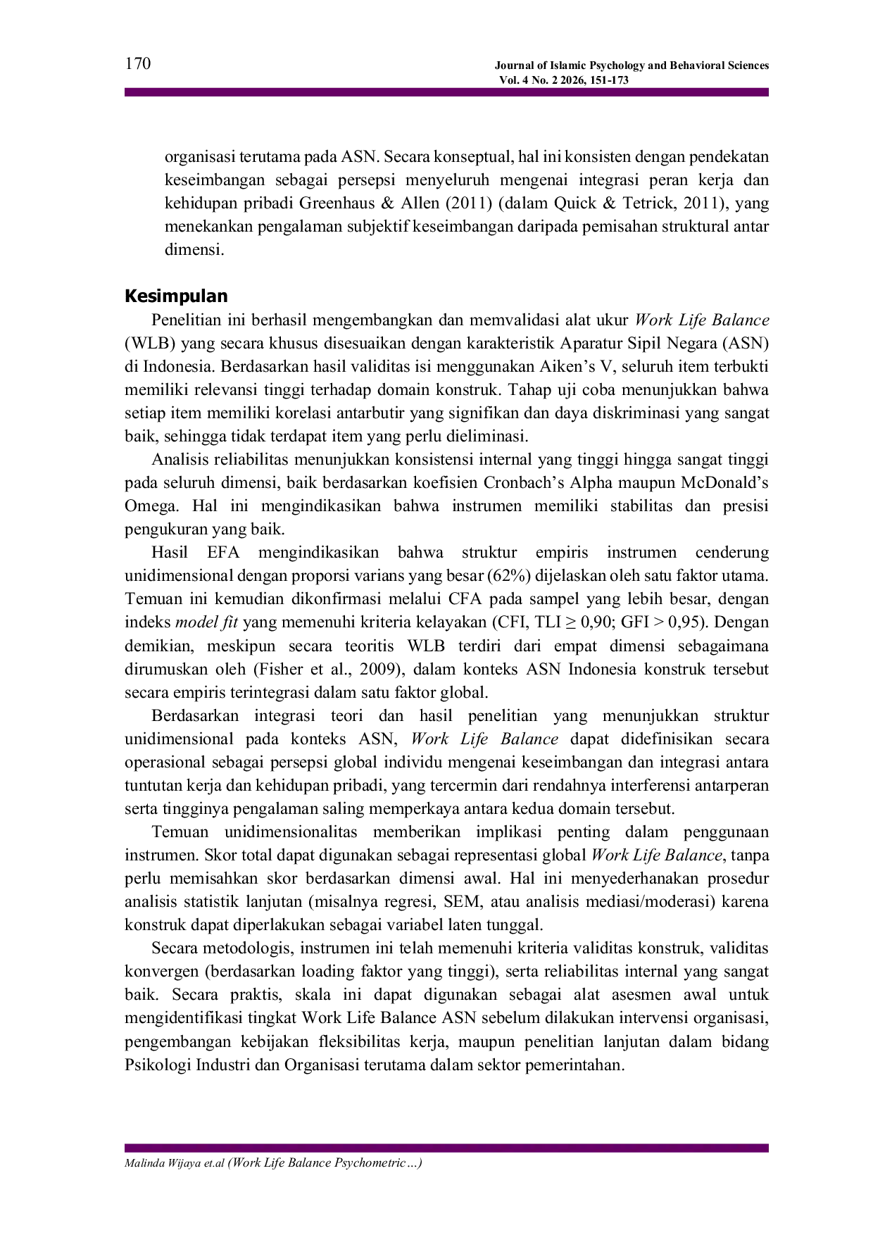 JURIS Work Life Balance Psychometric A New WLB Scale for ASN Employees