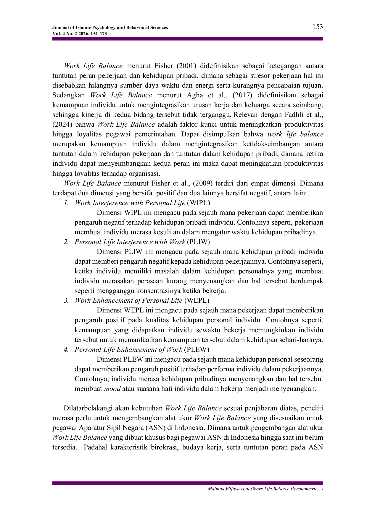 JURIS Work Life Balance Psychometric A New WLB Scale for ASN Employees