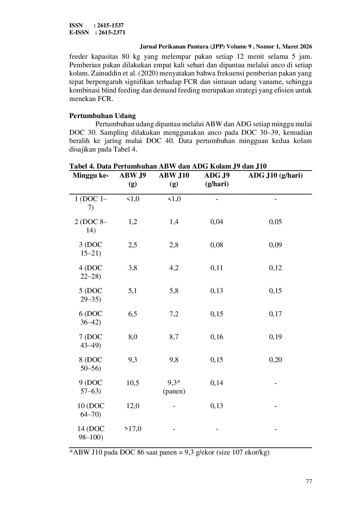 JURIS PRODUKTIVITAS BUDIDAYA UDANG VANAME Litopenaeus vannamei SECARA INTENSIF DI PT PYRAMIDE PARAMOUNT INDONESIA FARM GEROKGAK BULELENG BALI