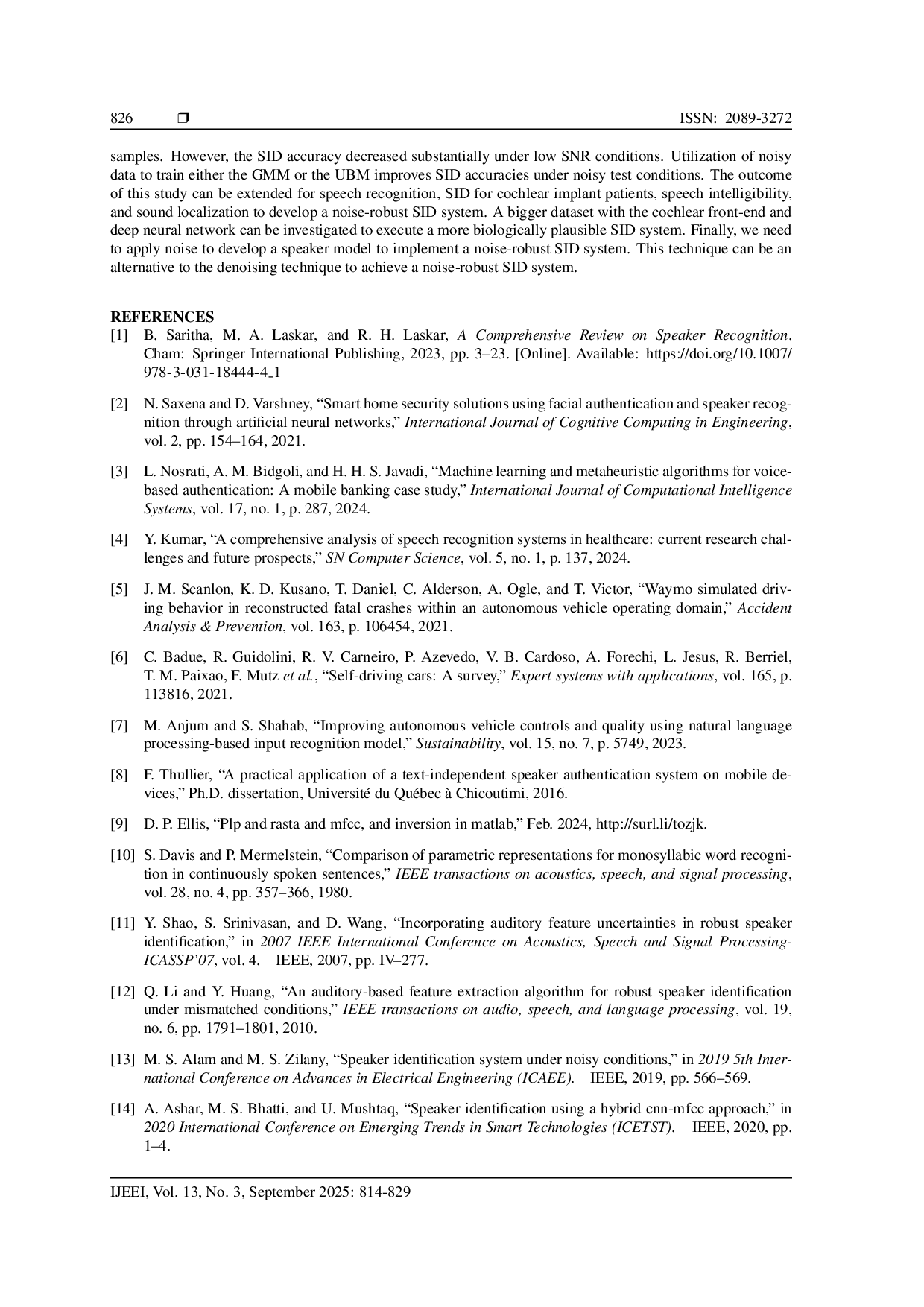 JURIS The Effect of Noise on Speaker Identification and Finding a Noise that Improves Accuracy