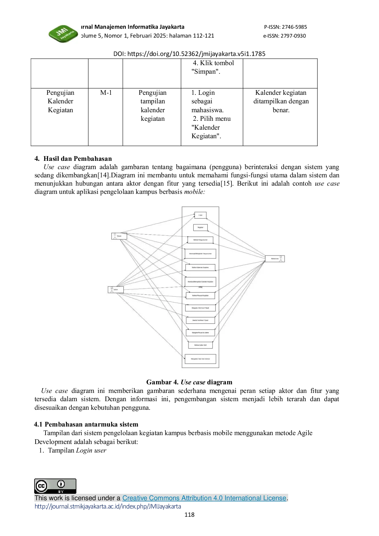 JURIS Aplikasi Pengelolaan Kegiatan Kampus Berbasis Mobile Menggunakan Metode Agile