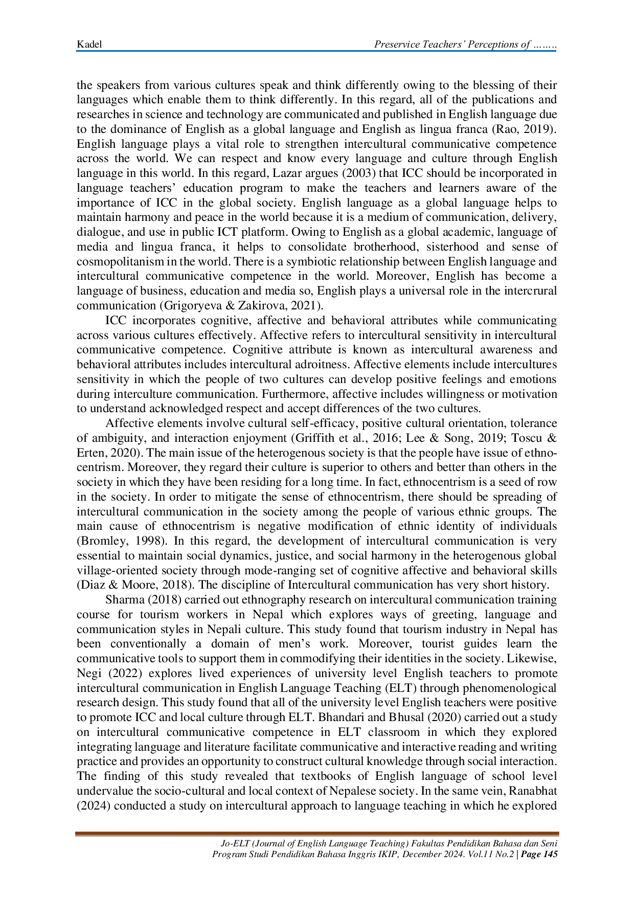 JURIS Preservice Teachers Perceptions of Intercultural Communicative Competence A Pathway to Peace and 21st Century Skills in Nepal