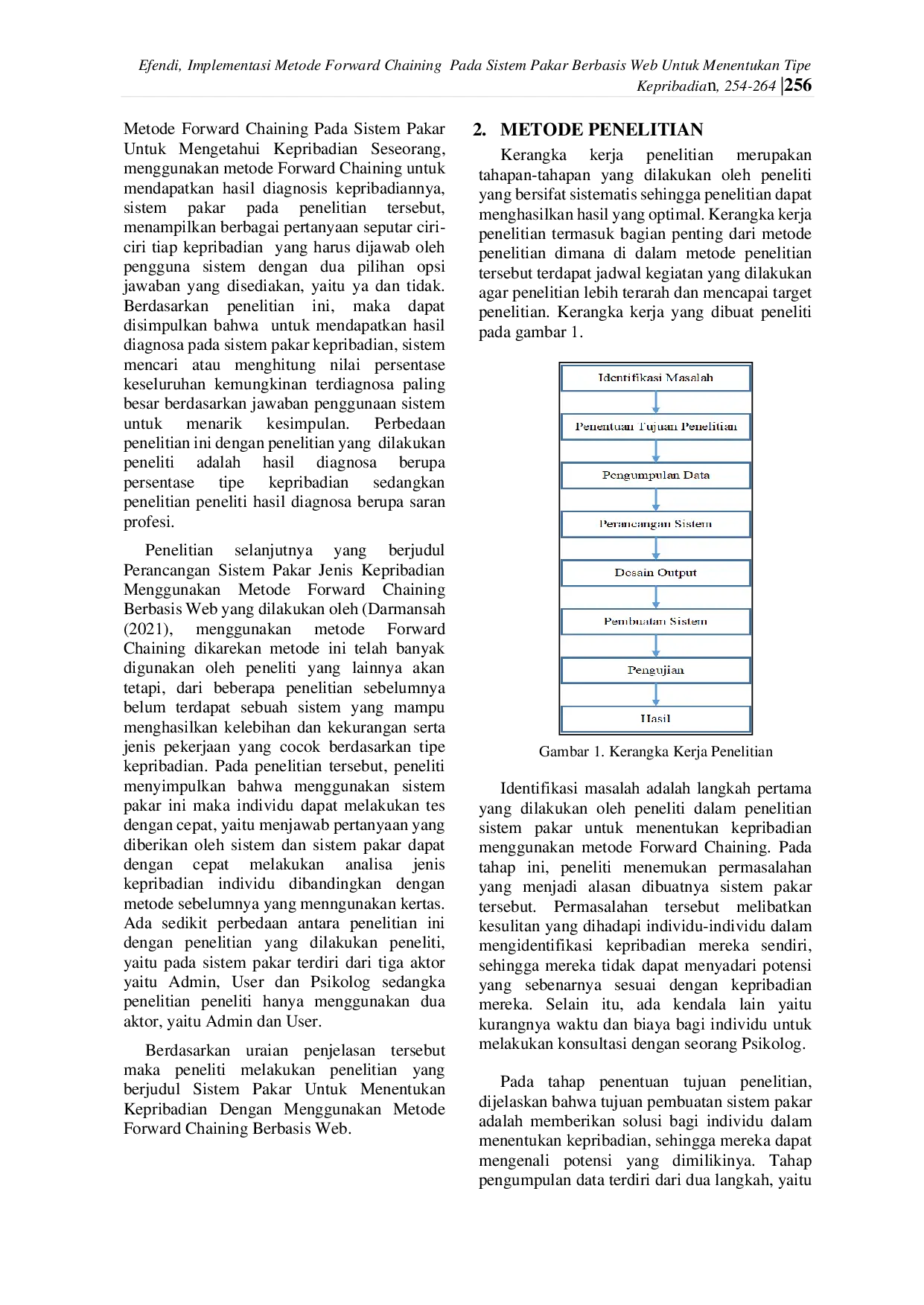 JURIS IMPLEMENTASI METODE FORWARD CHAINING PADA SISTEM PAKAR BERBASIS WEB UNTUK MENENTUKAN TIPE KEPRIBADIAN