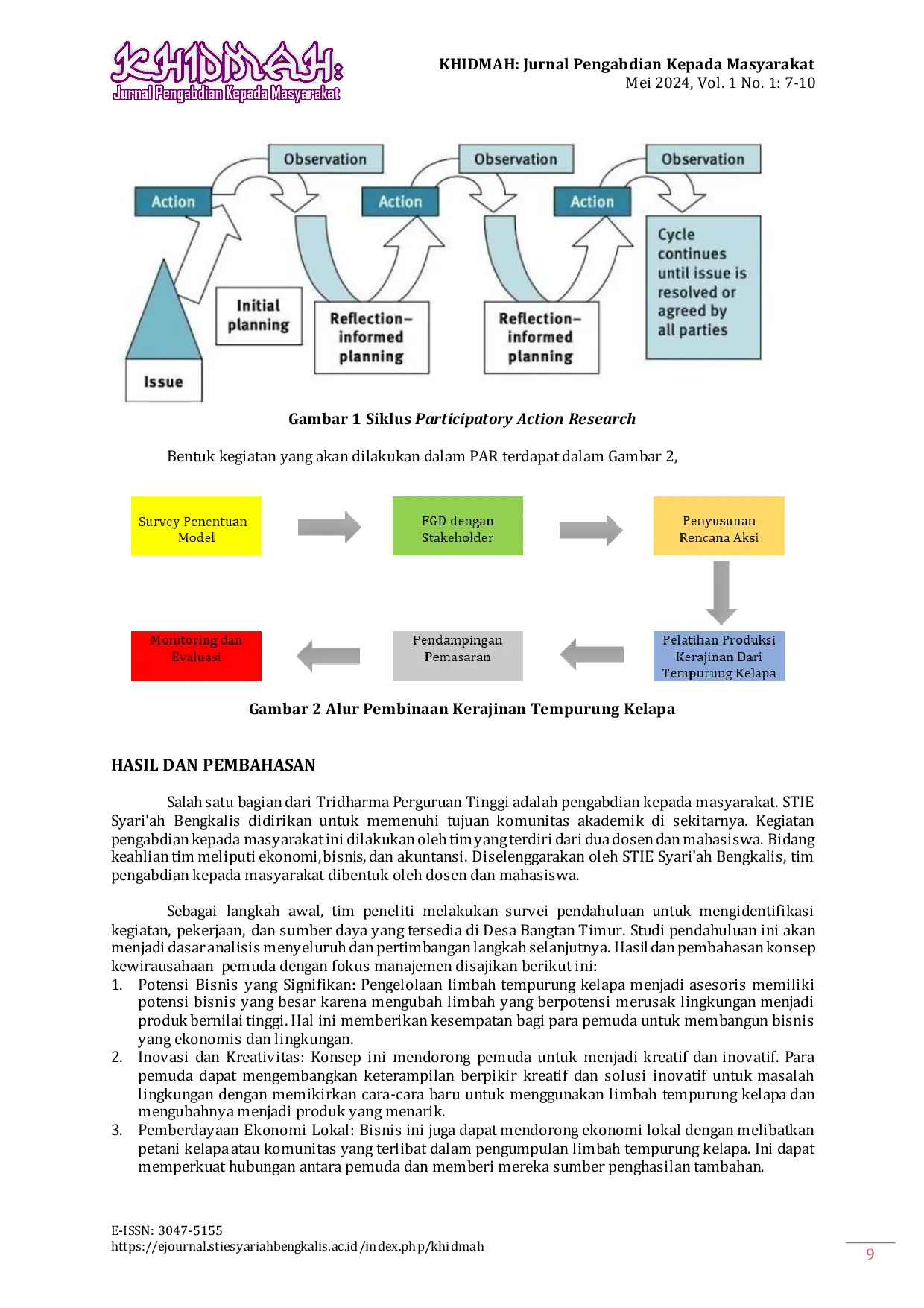 JURIS Kewirausahaan Untuk Kepemudaan Pelatihan Pengelolaan Limbah Tempurung Kelapa Dalam Meningkatkan Pendapatan Pemuda Desa