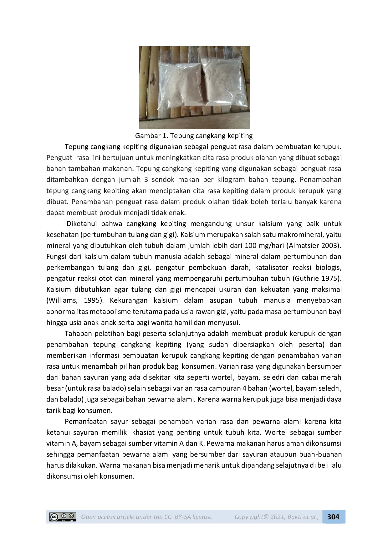 JURIS Tepung Cangkang Kepiting Sebagai Penguat Rasa Alami Dalam Pembuatan Kerupuk