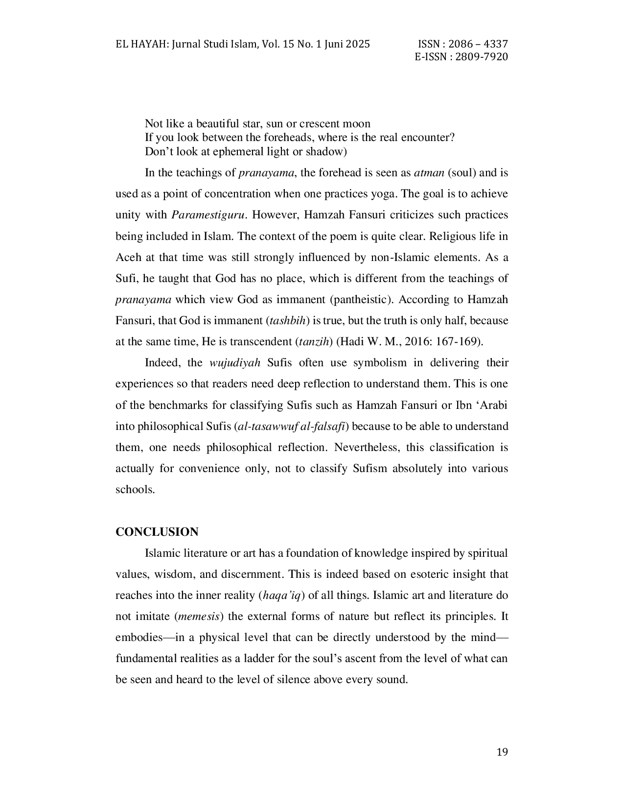 JURIS The Concept of God in Malay Sufi Literature