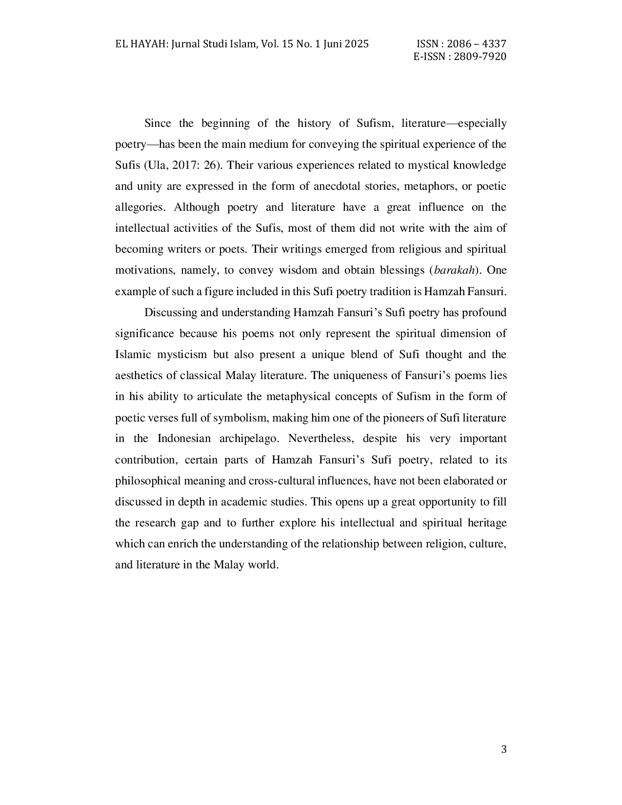 JURIS The Concept of God in Malay Sufi Literature