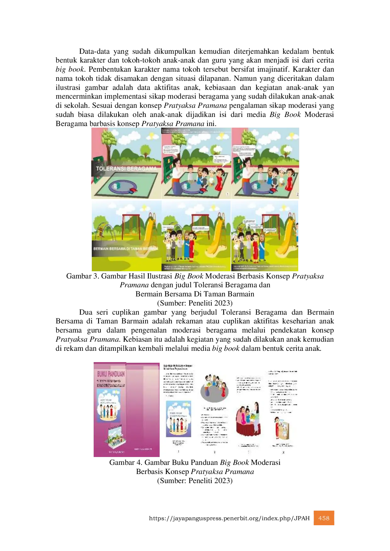 JURIS Pengembangan Big Book Moderasi Beragama Berbasis Konsep Pratyaksa Pramana di Taman Kanak Kanak