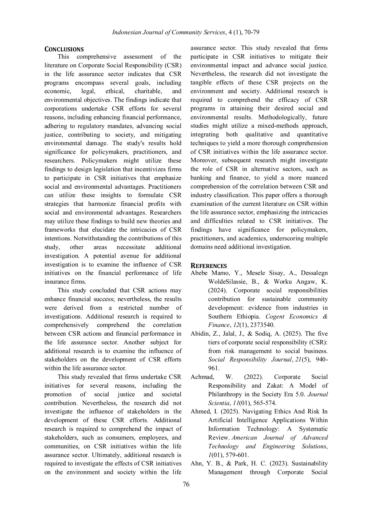 JURIS Niat Niat Tanggung Jawab Sosial Perusahaan Pelajaran dari Industri Asuransi Jiwa di Negara Berkembang