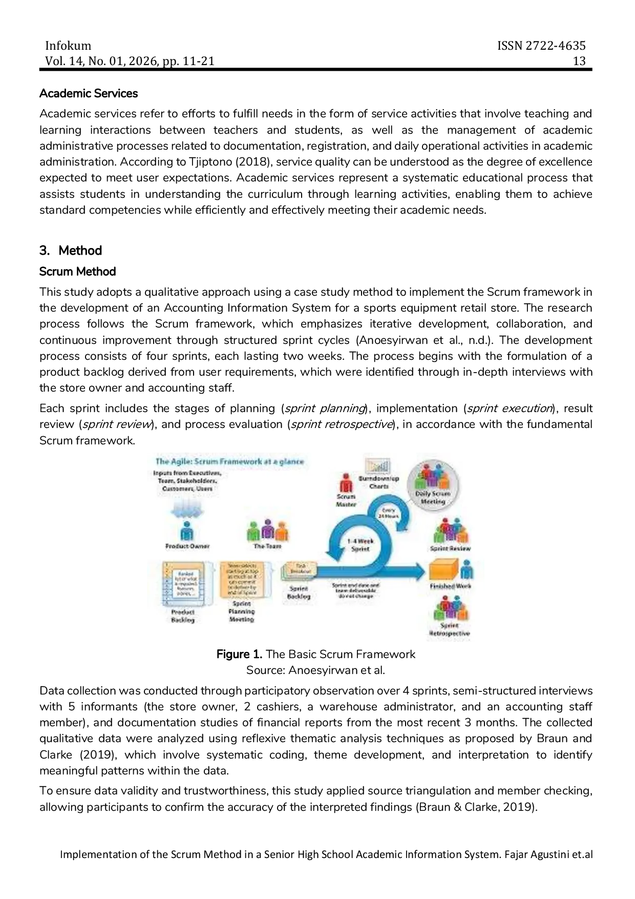 JURIS Implementation of the Scrum Method in a Senior High School Academic Information System