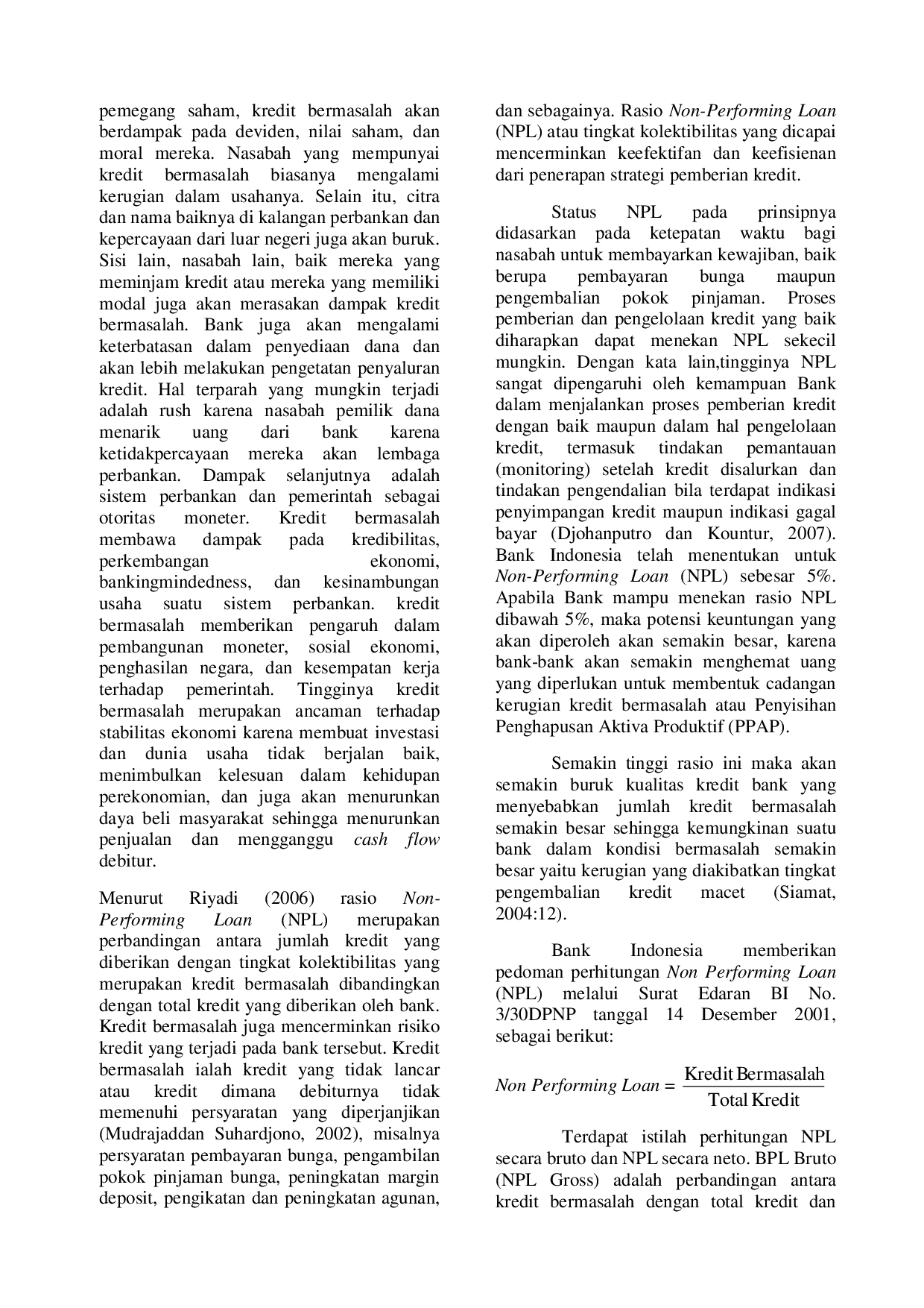 JURIS Analisis Tingkat Resiko Kredit Pada Bank Kaltim Tahun 2015