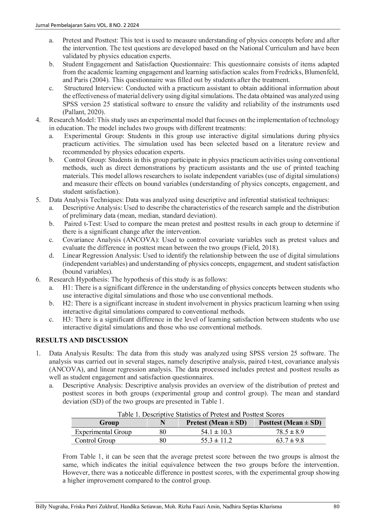 JURIS The Effect Of Interactive Digital Simulation On The Quality Of Physics Practicum Learning A Study Of Innovation In Industrial Engineering Education In The Digital Era