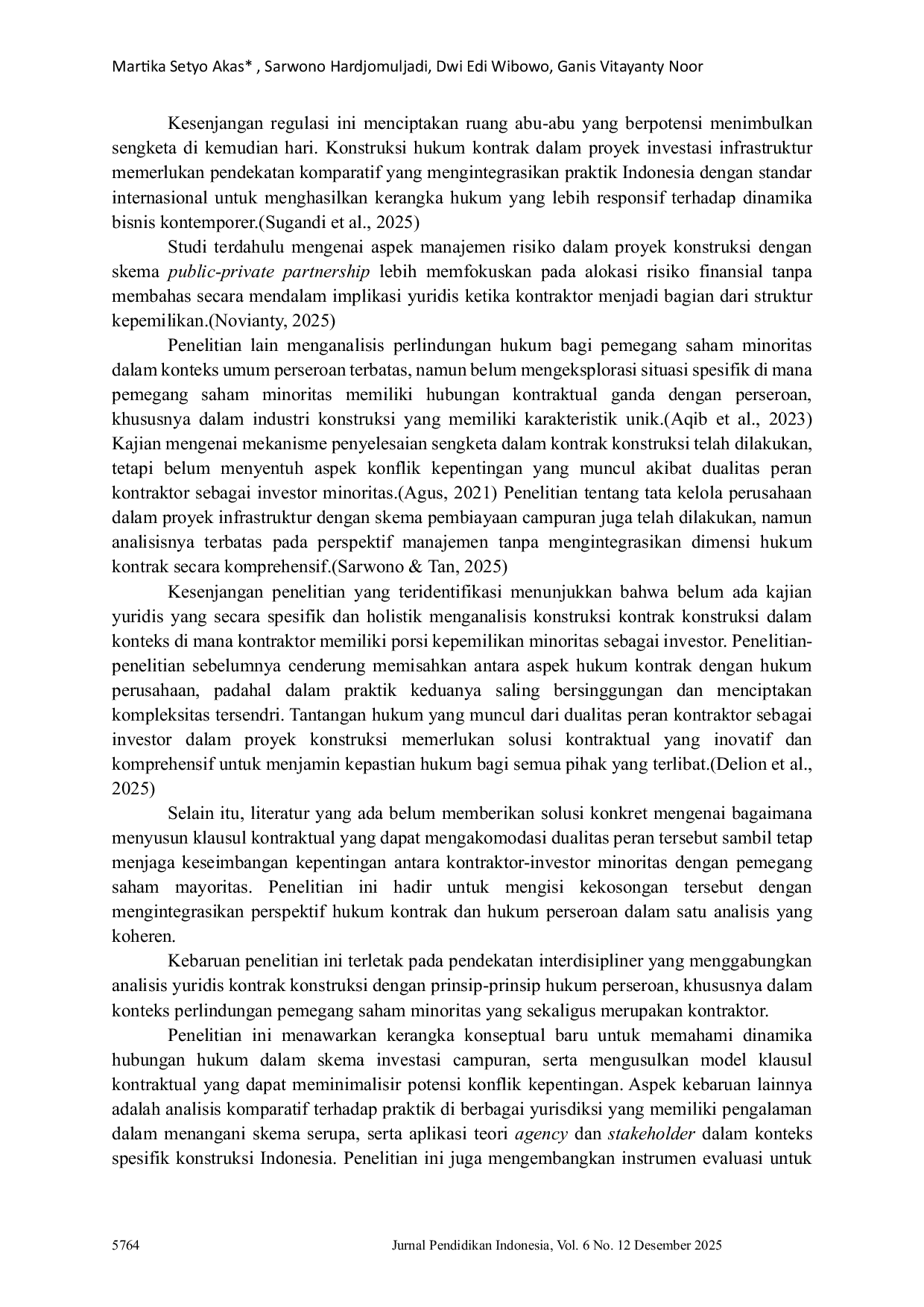 JURIS Telaah Yuridis Kontrak Konstruksi pada Proyek Investasi dengan Porsi Kepemilikan Kontraktor dalam Porsi Investasi Non Mayoritas