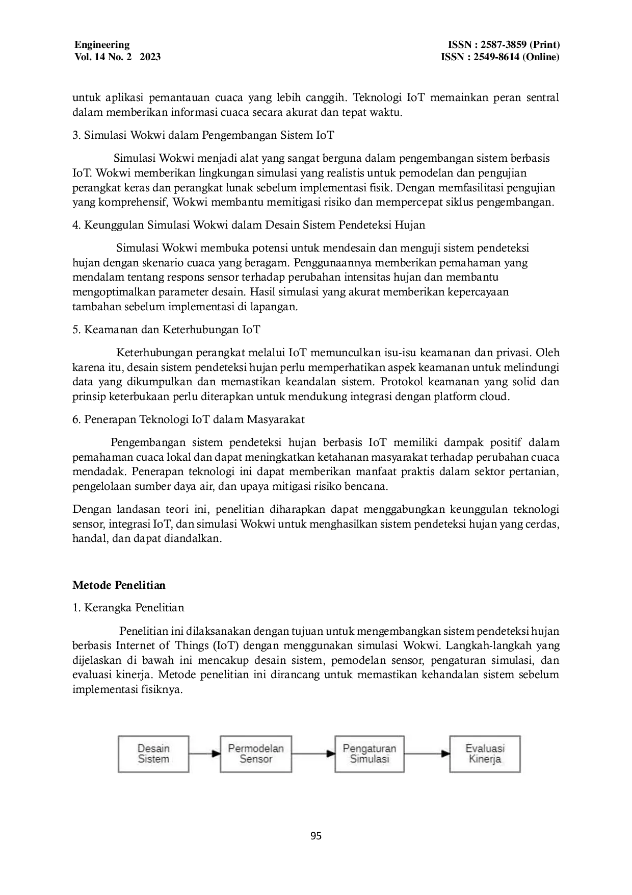 JURIS Pengembangan Sistem Pendeteksi Hujan Berbasis Internet of Things IoT dengan Simulasi Wokwi