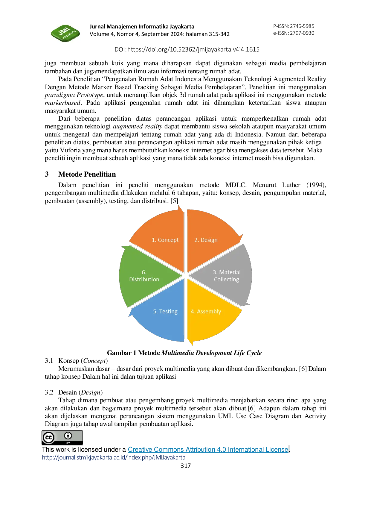 JURIS Pembuatan Aplikasi Mobile Augmented Reality untuk Visualisasi Rumah Adat Berbasis Unity