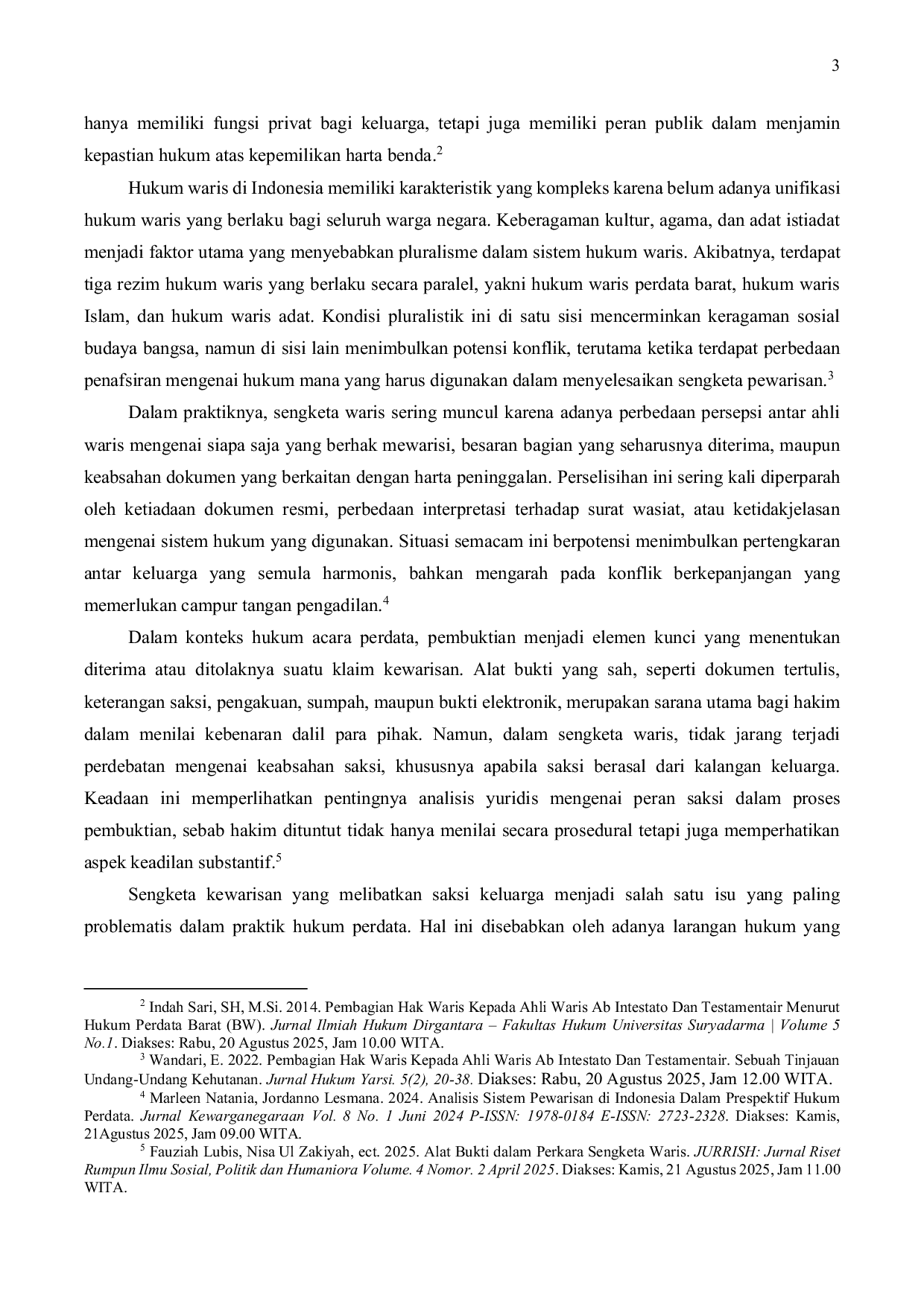 JURIS PERSPEKTIF KEABSAHAN SAKSI KELUARGA DALAM PERKARA PERDATA KEWARISAN BARAT STUDI KASUS PUTUSAN PENGADILAN NEGERI BANJARBARU NOMOR 24Pdt G 2024 PN Bjb JUNCTO PUTUSAN PENGADILAN TINGGI BANJARMASIN NOMOR