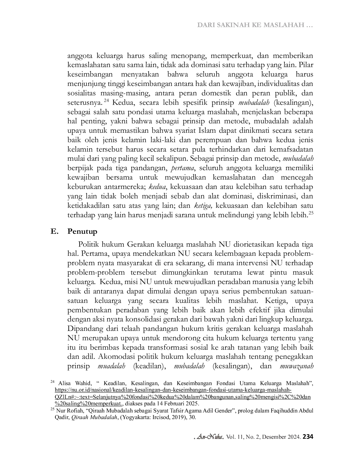 JURIS Dari Sakinah Ke Maslahah Gerakan Keluarga Maslahah Nahdlatul Ulama Pergeseran Politik Hukum Keluarga Di Indonesia