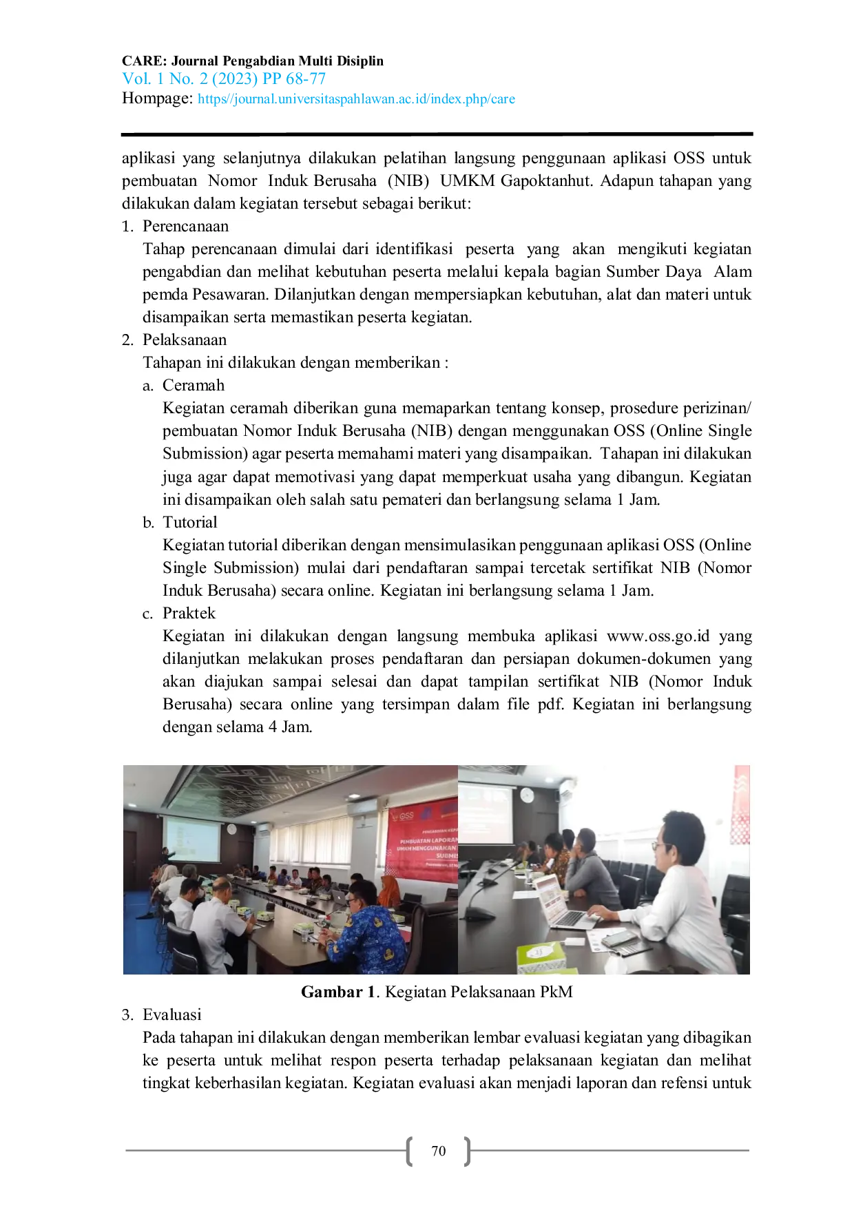 JURIS Pelatihan Penggunaan Aplikasi Online Single Submission Bagi Pelaku UMKM Di Kabupaten Pesawaran