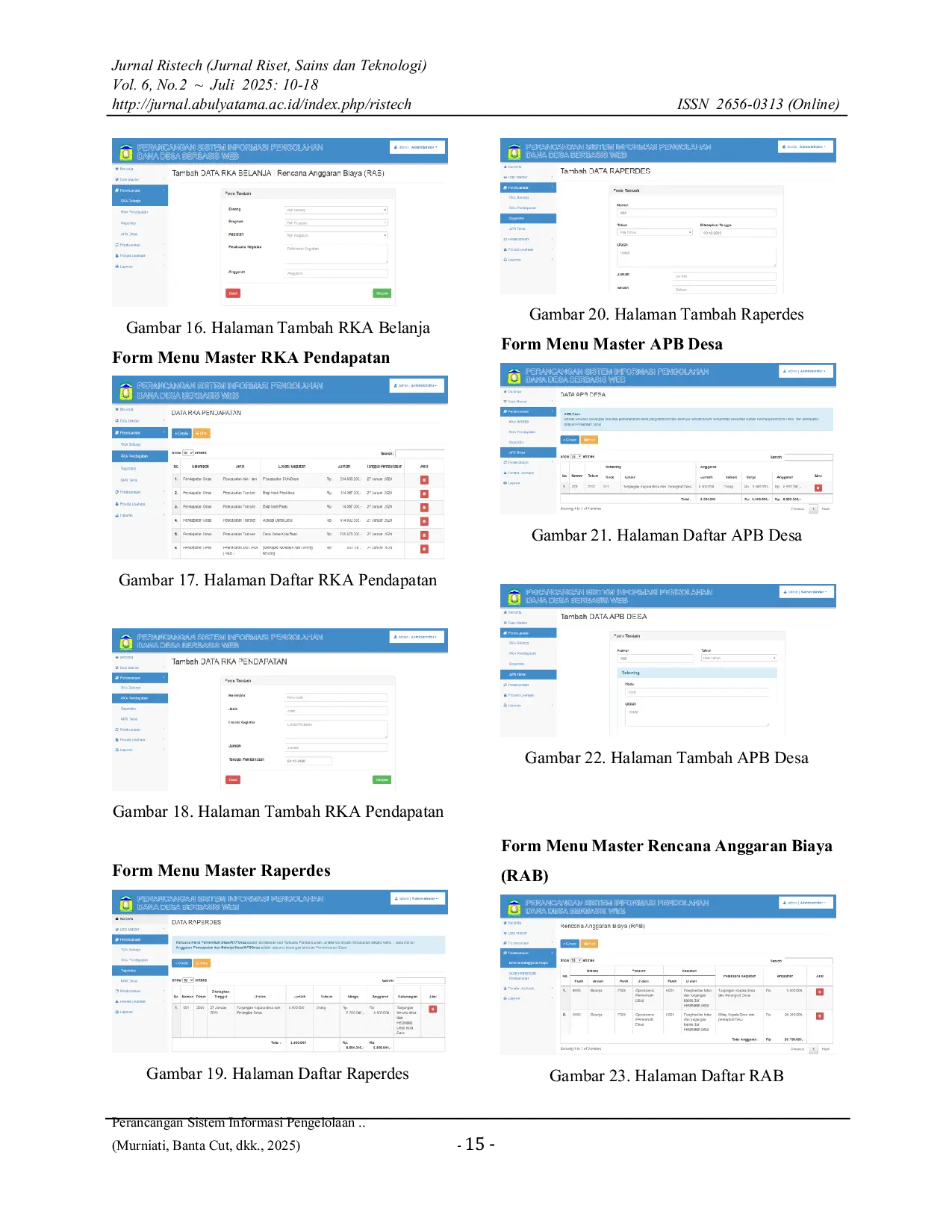 JURIS Perancangan Sistem Informasi Pengelolaan Dana Desa Berbasis Web Studi Kasus Desa Cot Preh Kecamatan Kuta Baro Kabupaten Aceh Besar