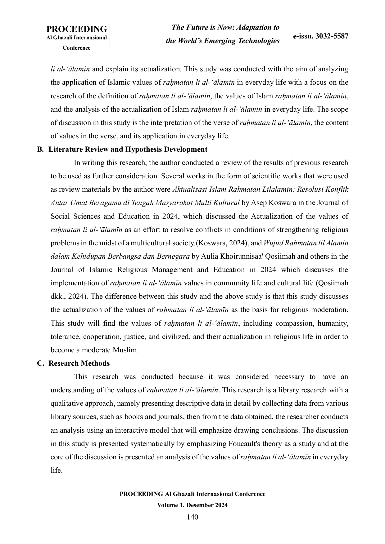 JURIS Actualization of Islam Rahmatan Li Alamin Values