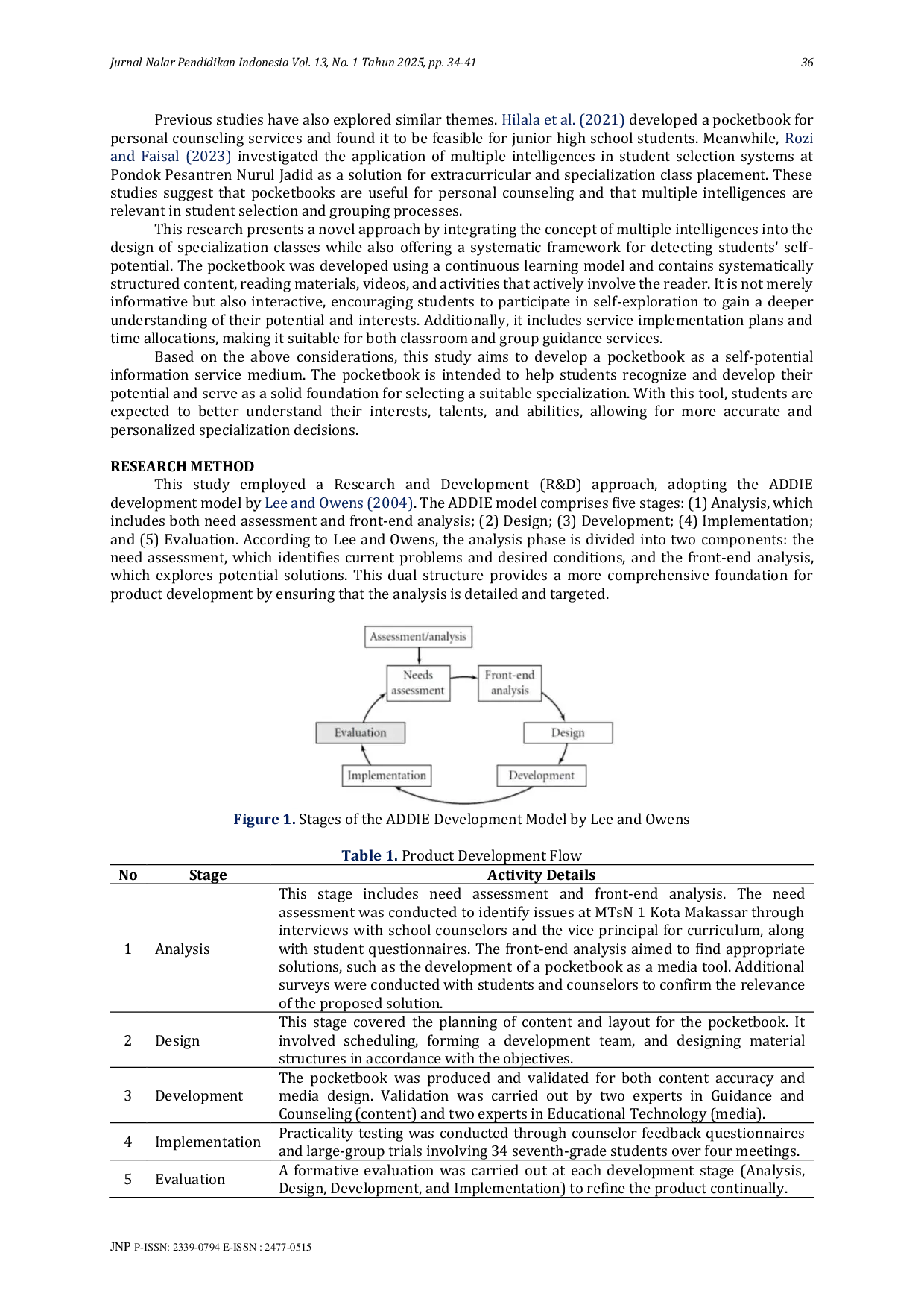 JURIS Development of the Magic Touch Pocketbook as a Medium for Self Potential Information Services in Specialization Selection