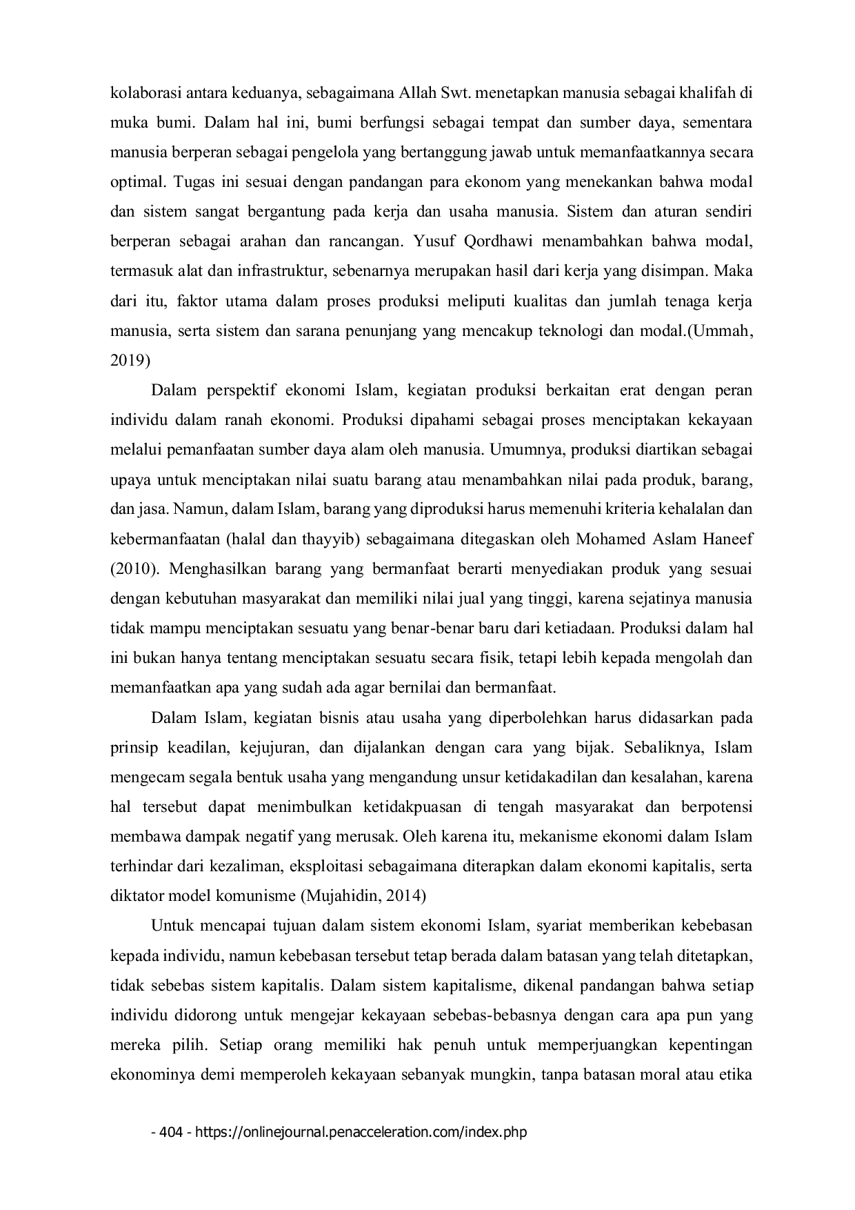 JURIS Rekonstruksi Konsep Produksi dalam Ekonomi Islam Antara Nilai Ibadah Keberlanjutan dan Tanggung Jawab Sosial