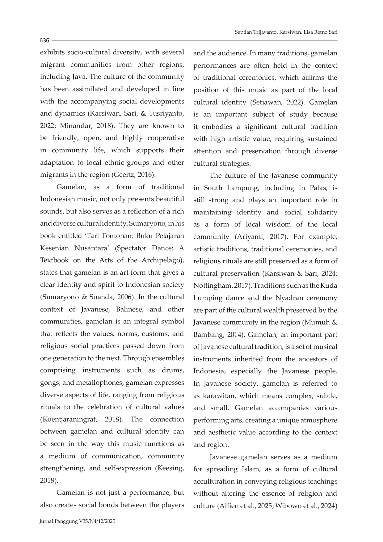 JURIS Gamelan Gamelan sebagai cermin identitas budaya gamelan