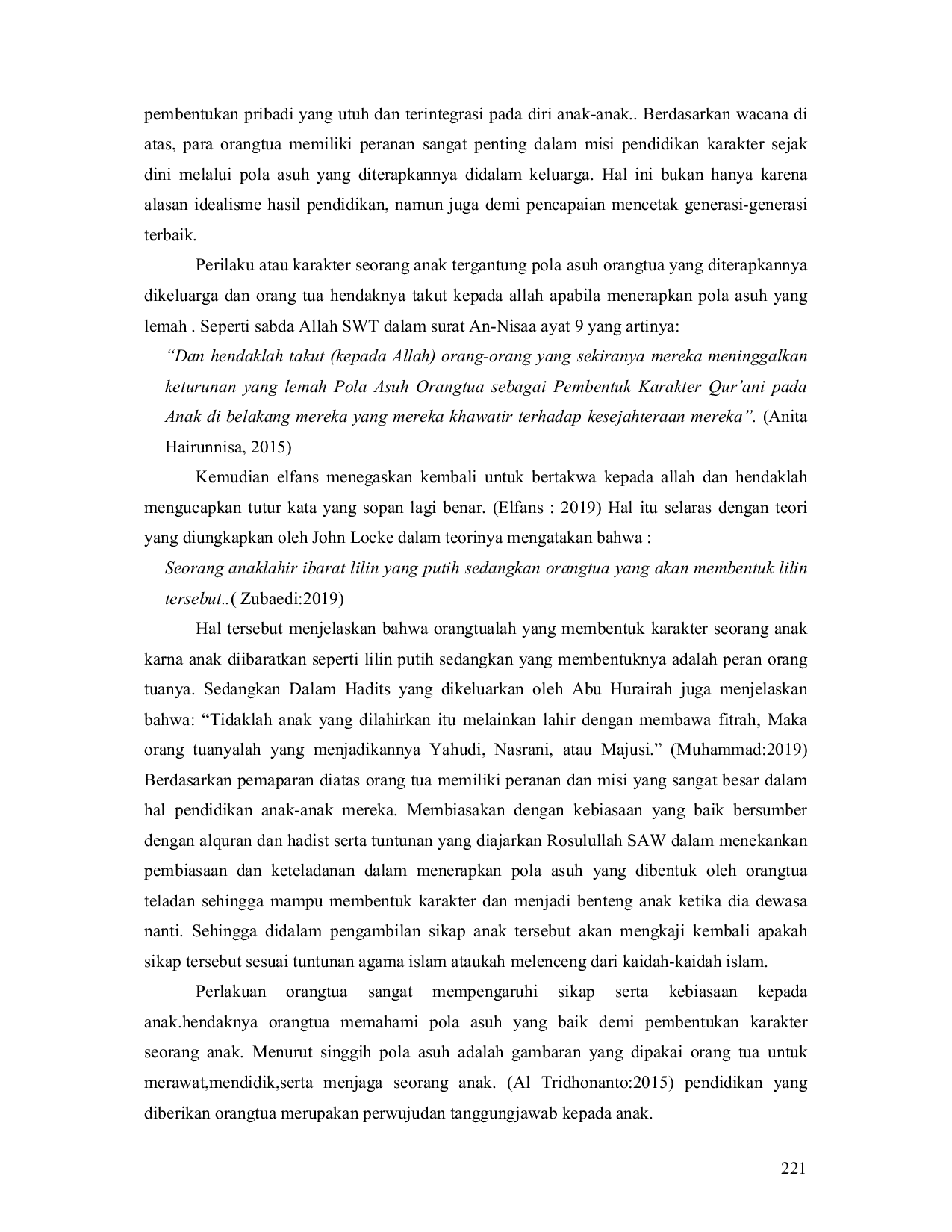 JURIS Peran Pola Asuh Orangtua dalam Pembentukan Karakter pada Anak