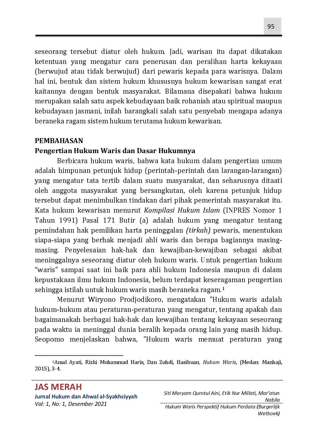 juris Hukum Waris Perspektif Hukum Perdata Burgerlijk Wetboek