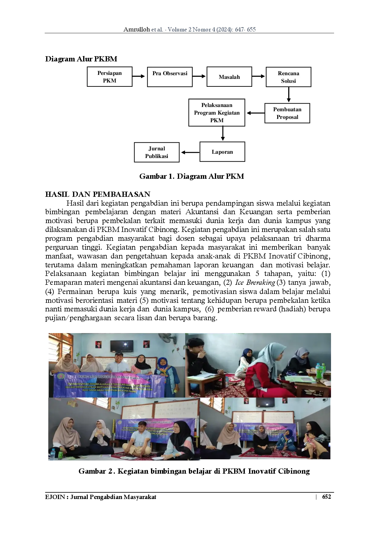 juris Pendampingan Pembelajaran Literasi Akuntansi Keuangan dalam Meningkatkan Motivasi Minat Belajar dan Penjurusan bagi Anak Anak Program Belajar PKBM di Kabupaten Bogor