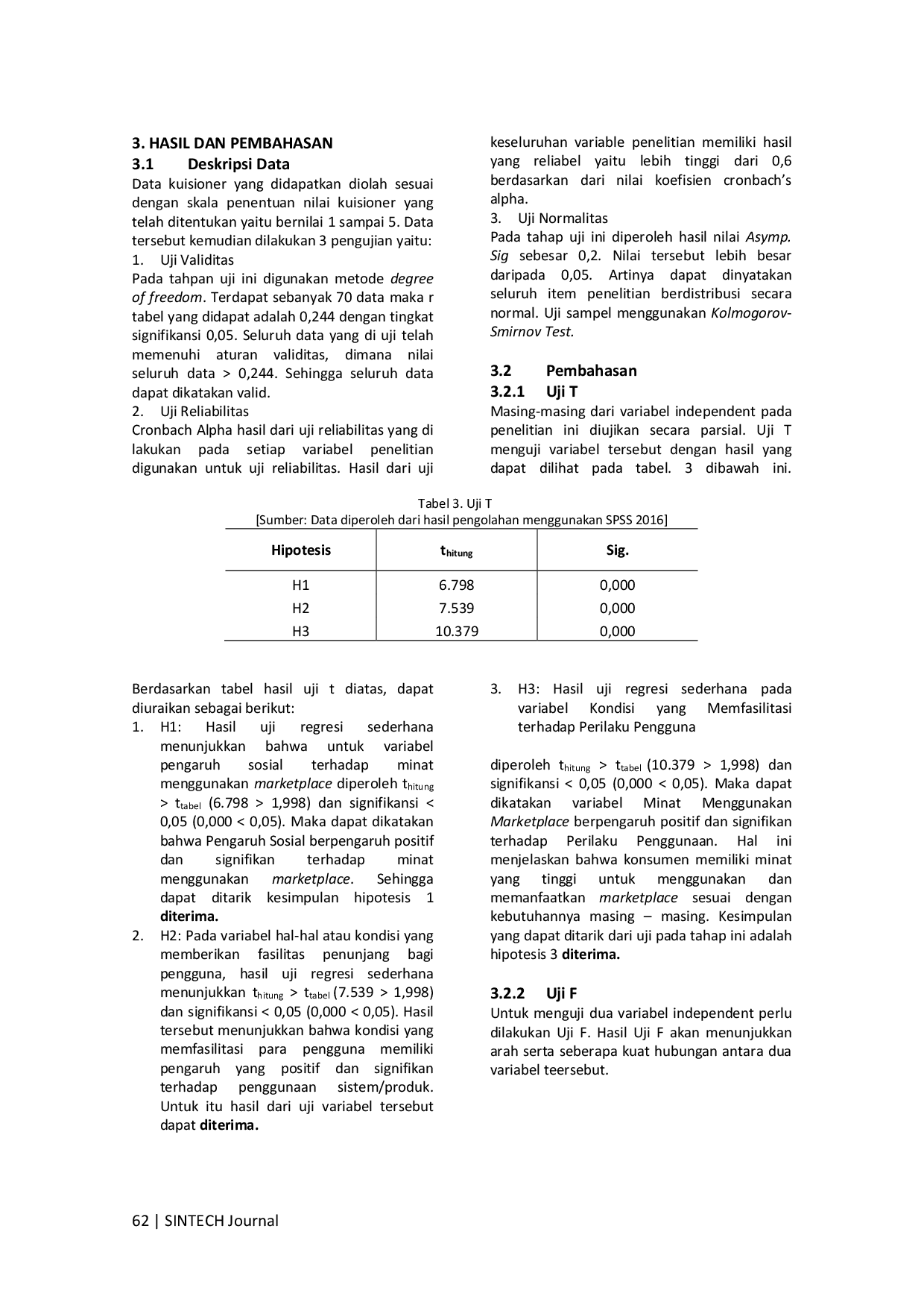 JURIS Analisis Perilaku Konsumsi Pada Marketplace Shopee Tokopedia Menggunakan Model UTAUT