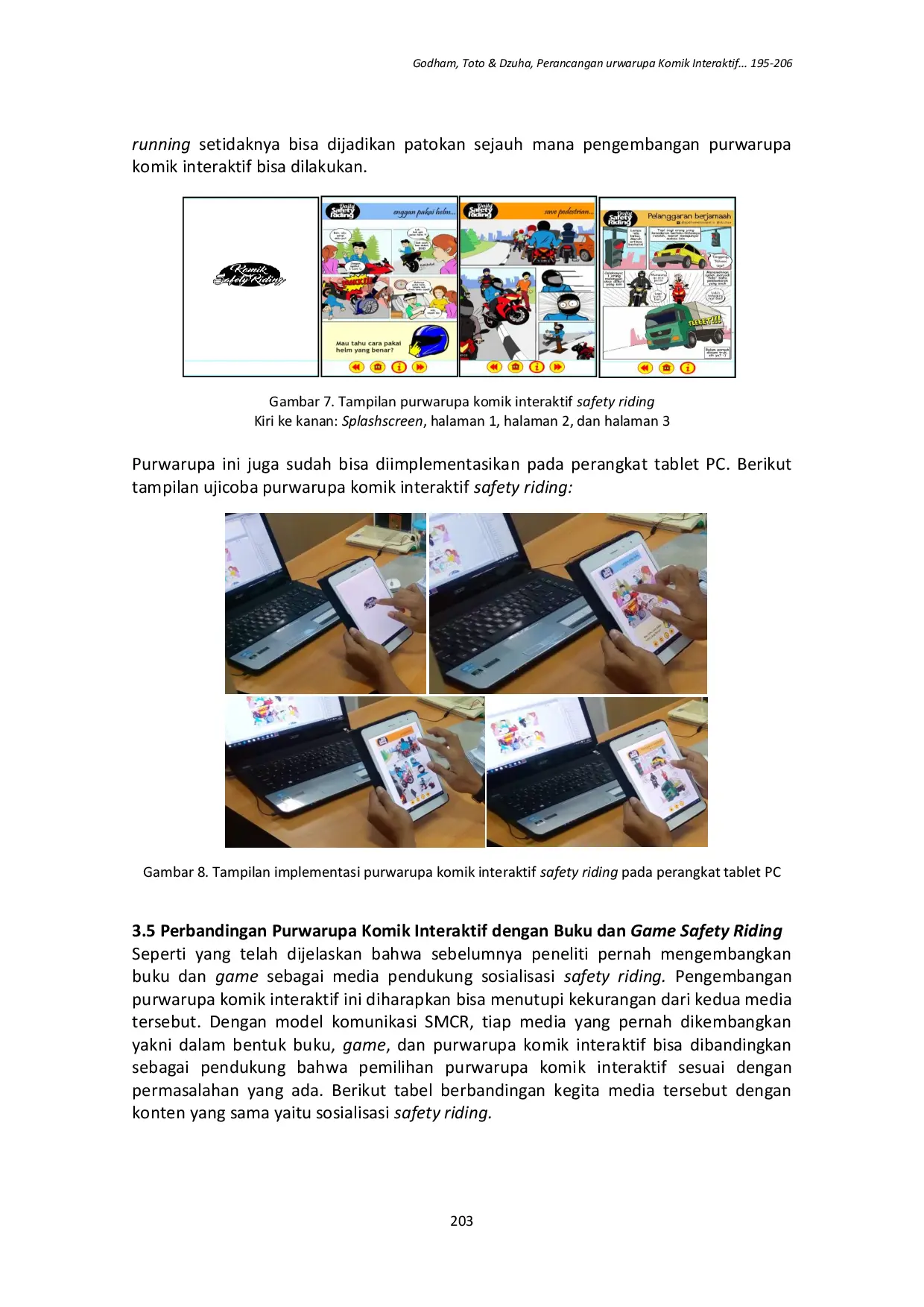 JURIS Perancangan Purwarupa Komik Interaktif Safety Riding Berkonsep Digital Storytelling