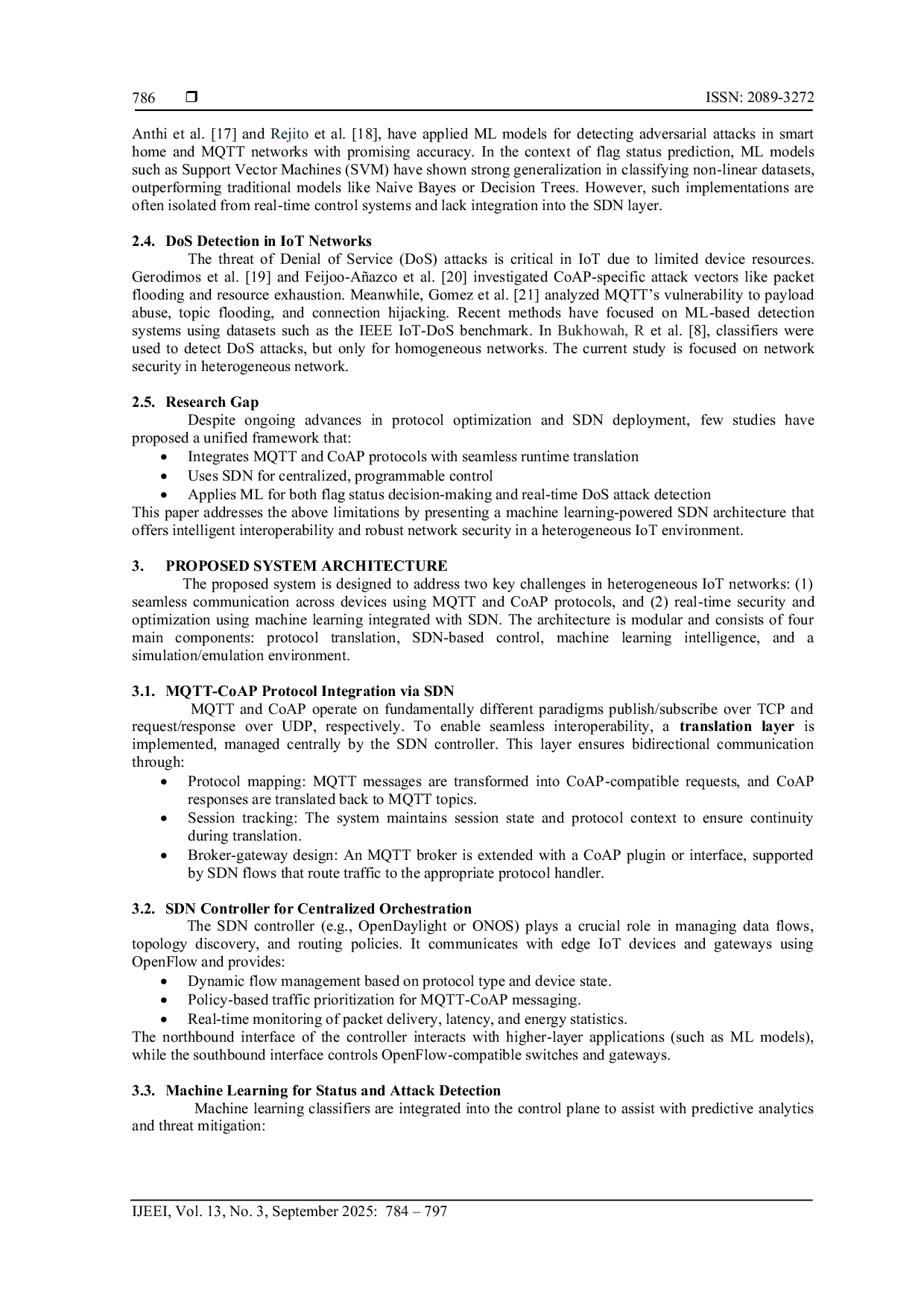 JURIS Optimizing IoT Protocol Coexistence and Security using Software Defined Network and Intelligent Machine Learning Detection