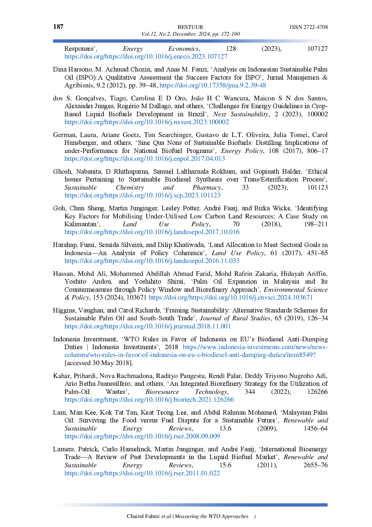juris Measuring WTO Approaches in Resolving Palm Oil and Biofuel Trade Disputes from Indonesia