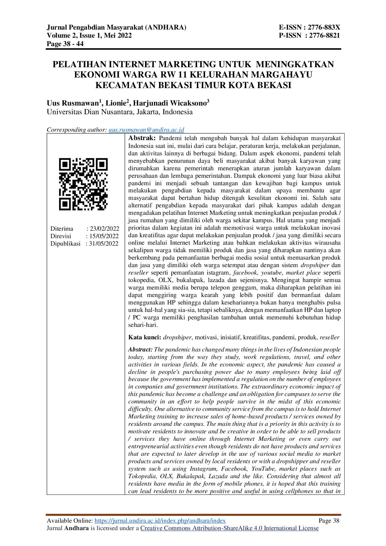 JURIS Pelatihan Internet Marketing untuk Meningkatkan Ekonomi Warga RW 11 Kelurahan Margahayu Kecamatan Bekasi Timur Kota Bekasi