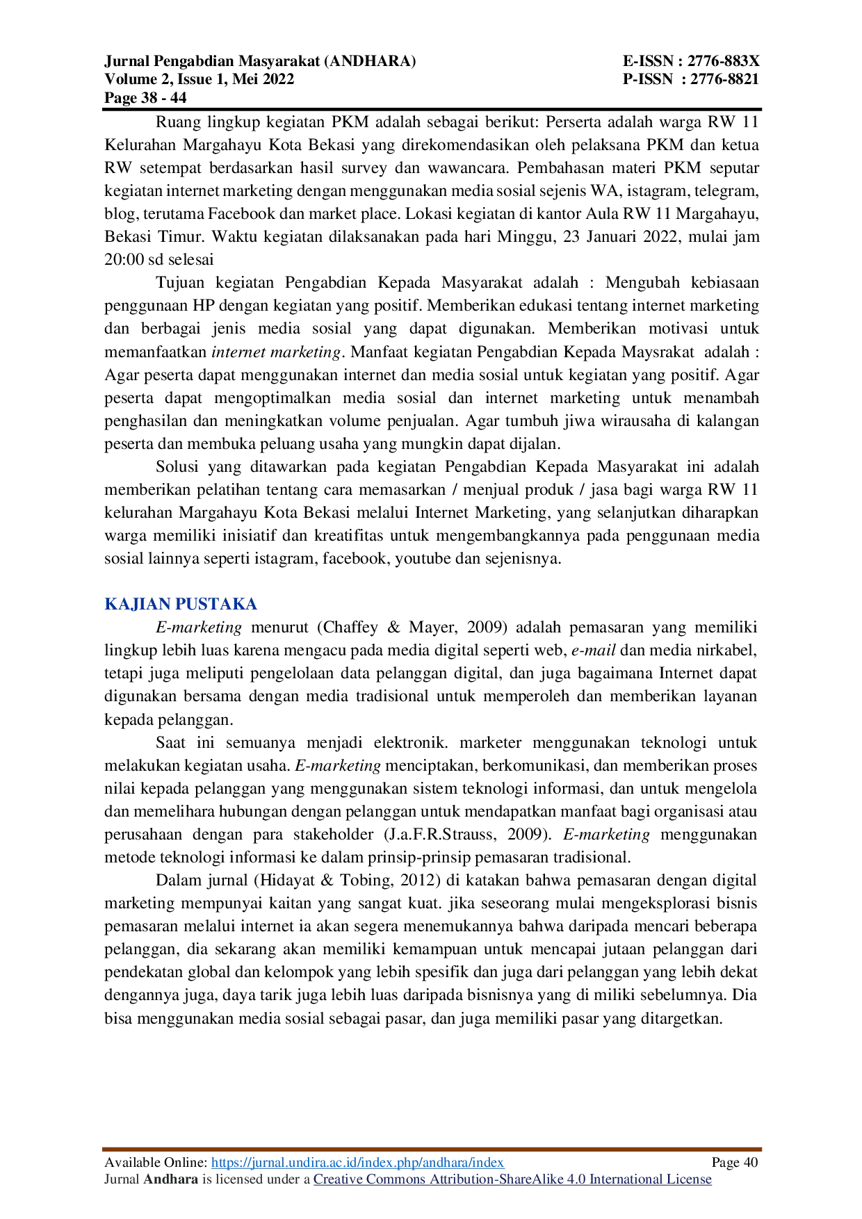 JURIS Pelatihan Internet Marketing untuk Meningkatkan Ekonomi Warga RW 11 Kelurahan Margahayu Kecamatan Bekasi Timur Kota Bekasi