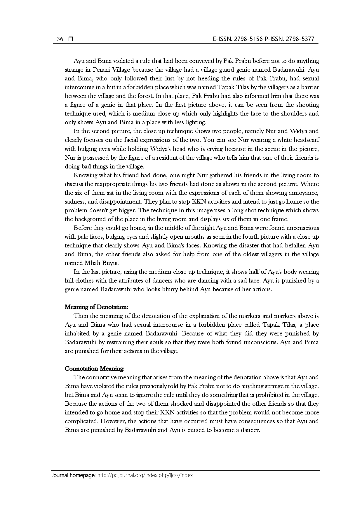JURIS Representation of Moral Messages in the Film KKN di Desa Penari Roland Barthes Semiotics Analysis
