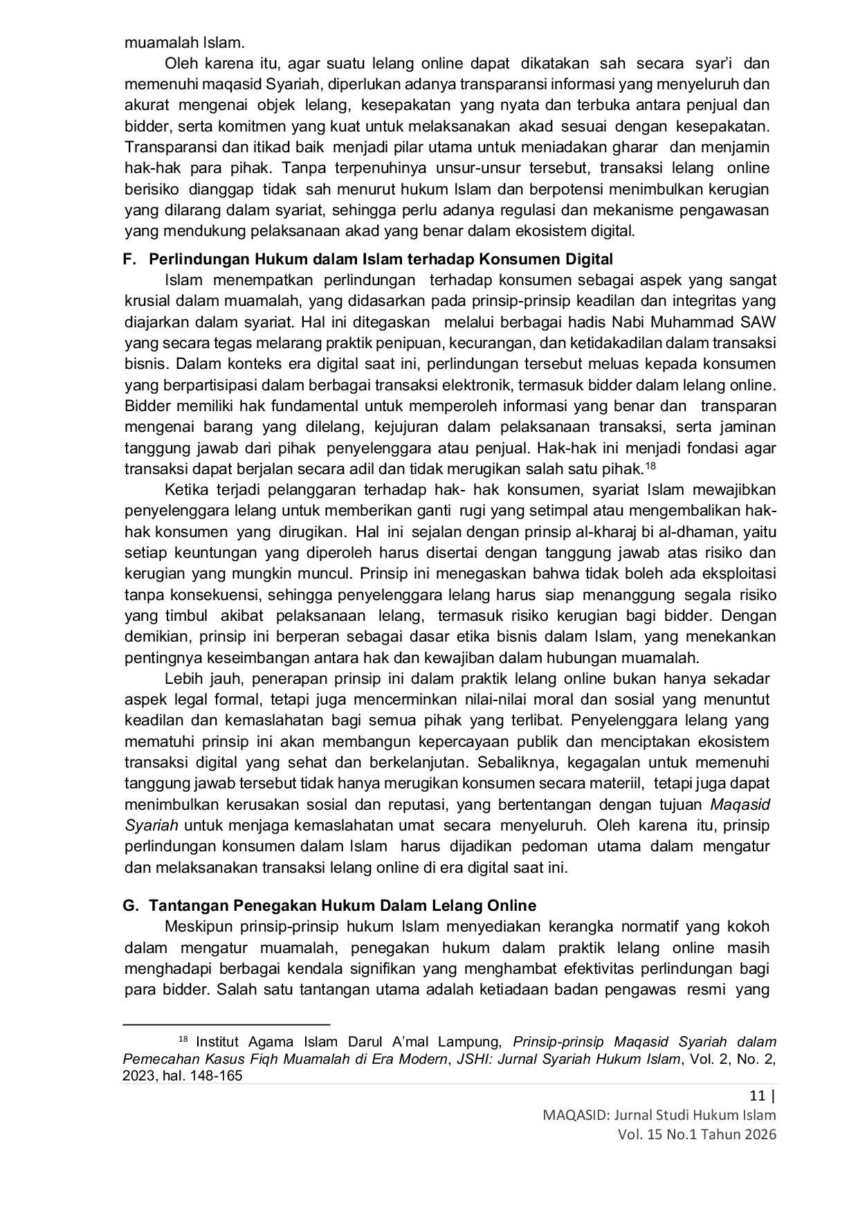 JURIS Perlindungan Hukum Terhadap Bidder Lelang Online Melalui Instagram Perspektif Maqashid Syariah