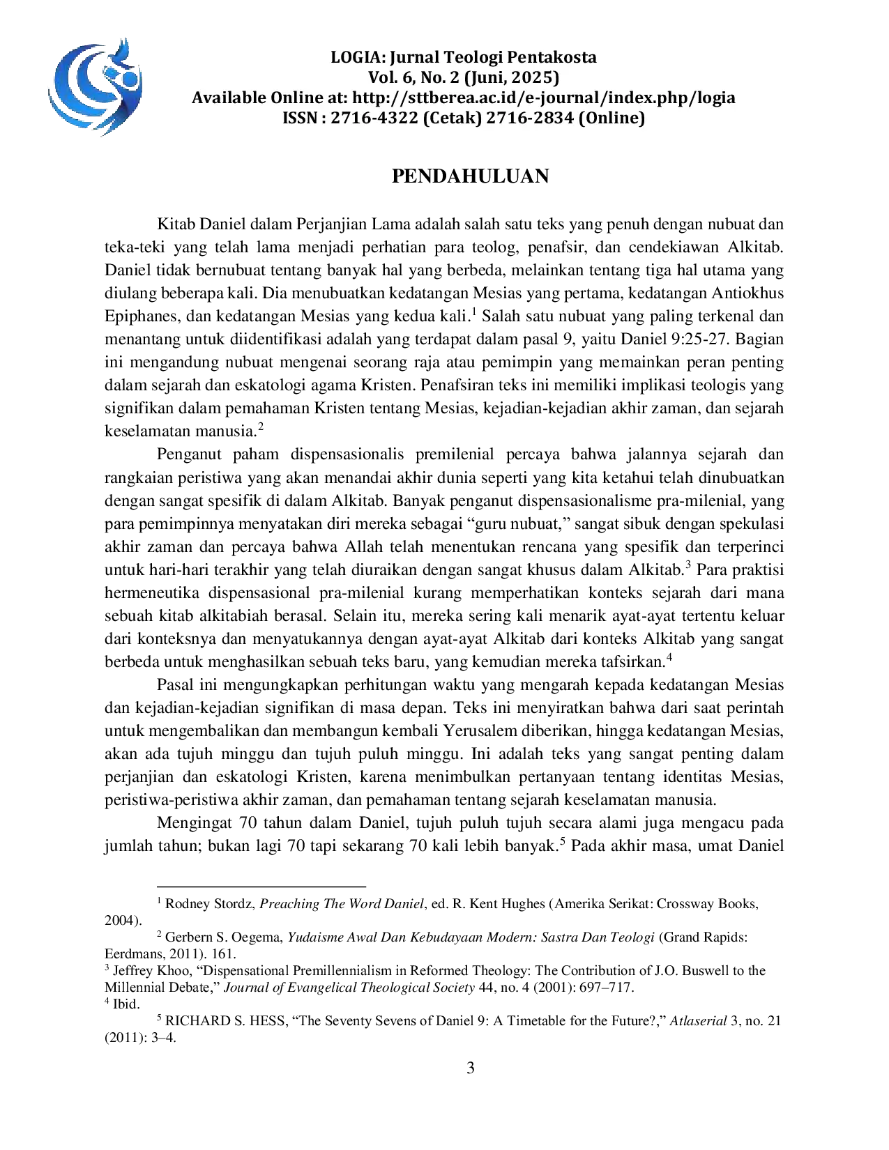 JURIS IDENTIFIKASI IDENTITAS RAJA DALAM DANIEL 9 25 27