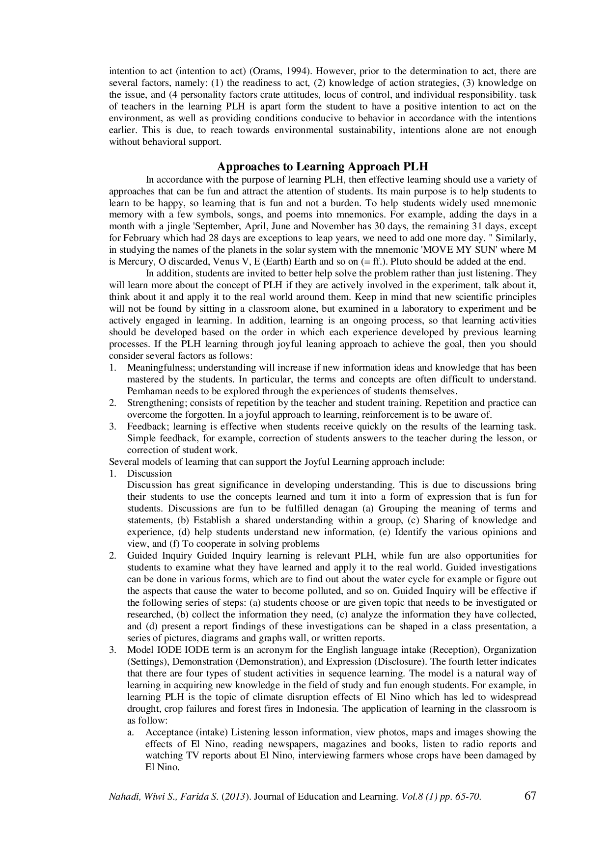 juris Profiles Junior high School West Java in Education Learning Environment