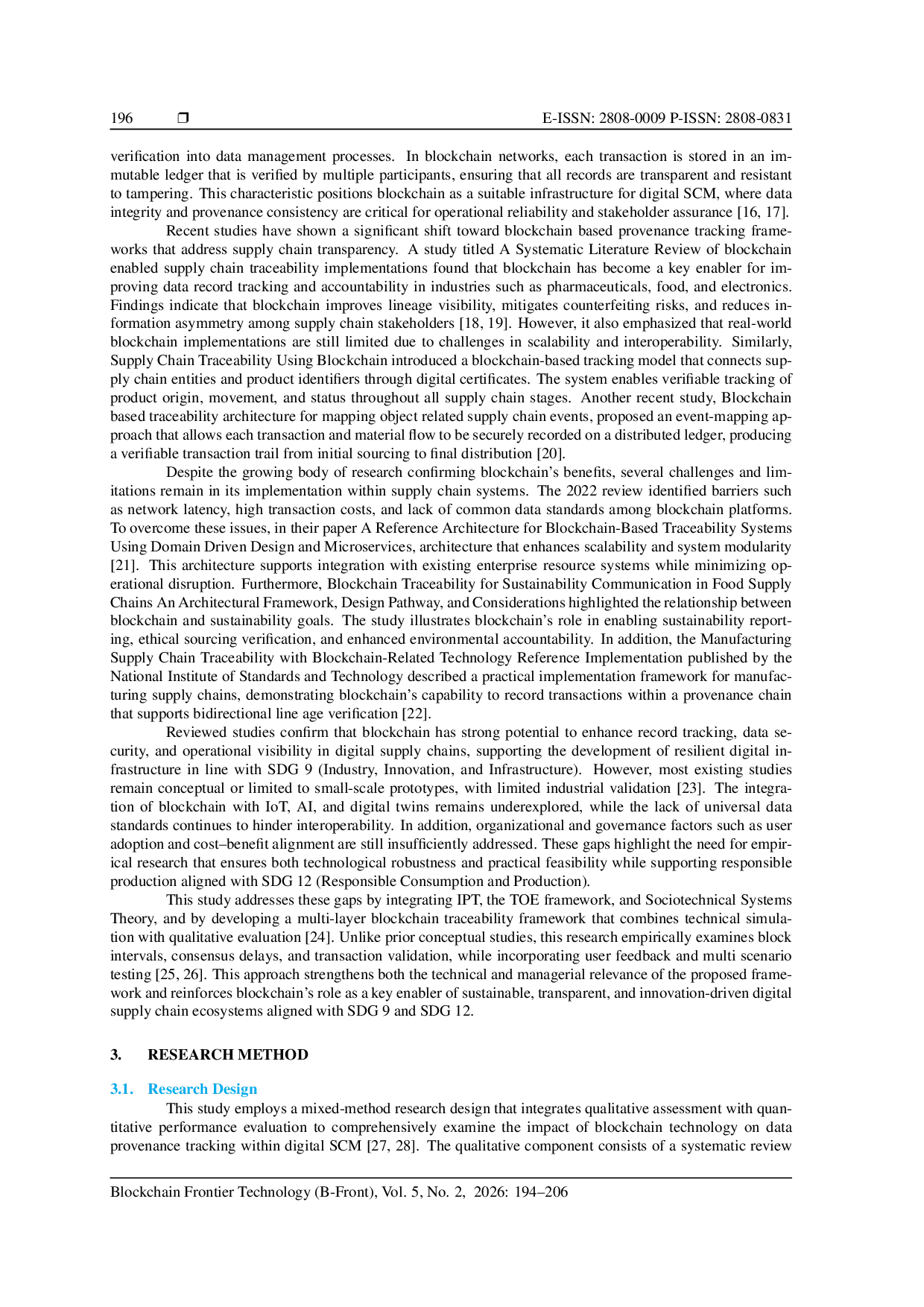 JURIS Blockchain for Enhancing Data Traceability in Digital Supply Chain Management